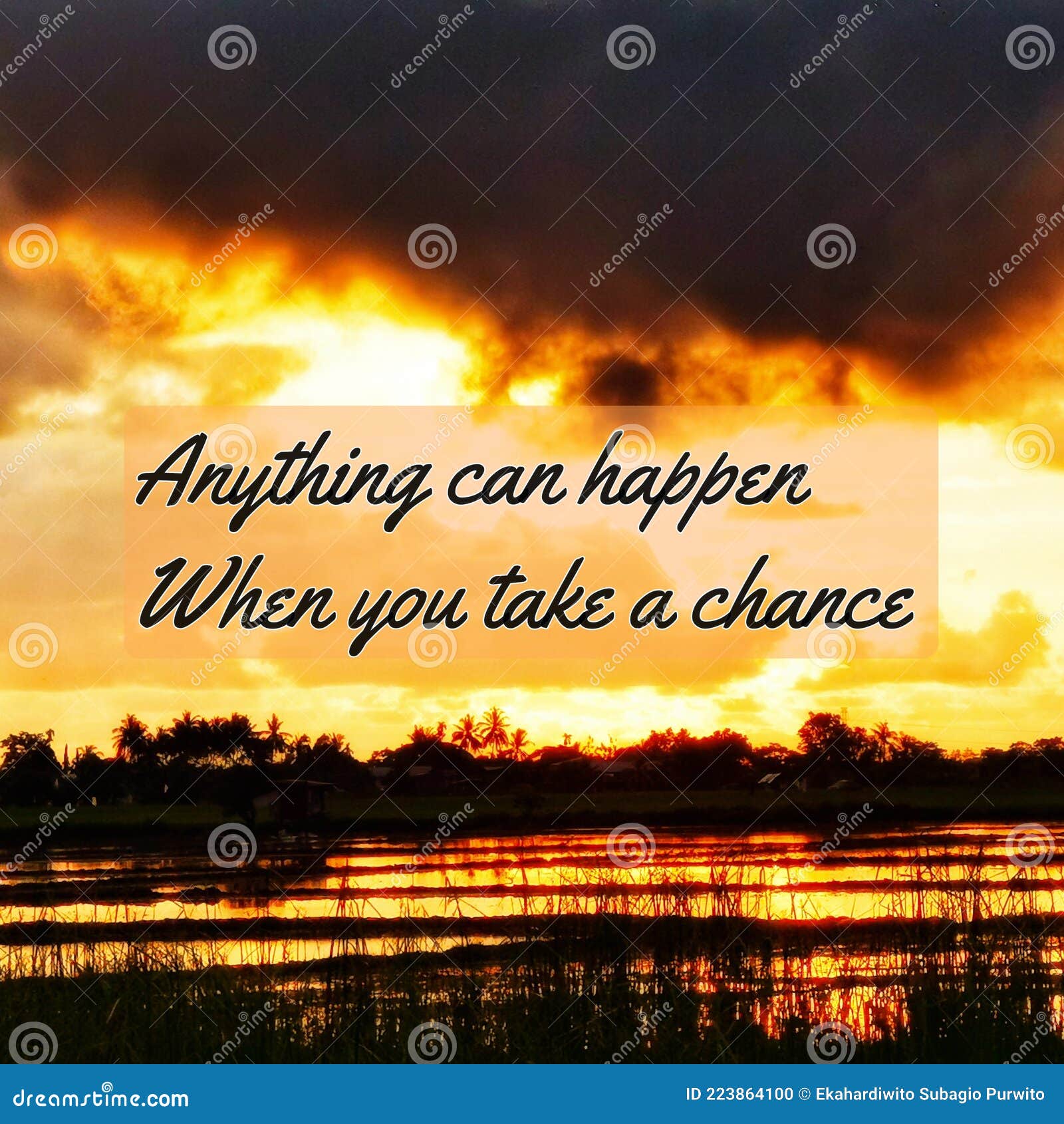 Anything Can Happen When You Take A Chance. Stock Photo - Image Of Opportunity, Chance: 223864100