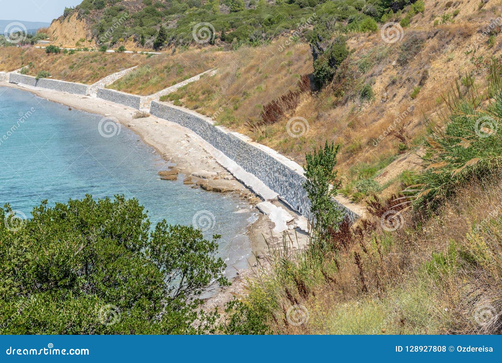 anzac cove in gallipoli at canakkale turkey
