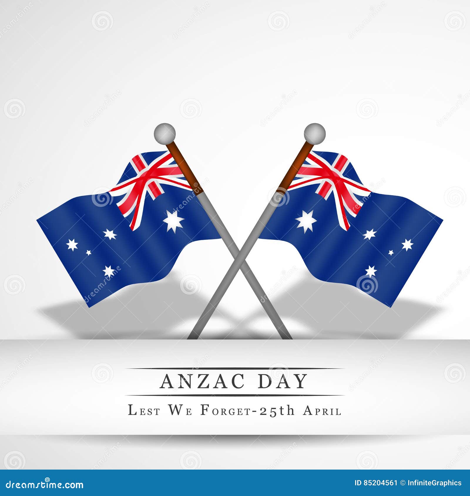 Anzac Day-Hintergrund. Illustration von Elementen für Anzac Day