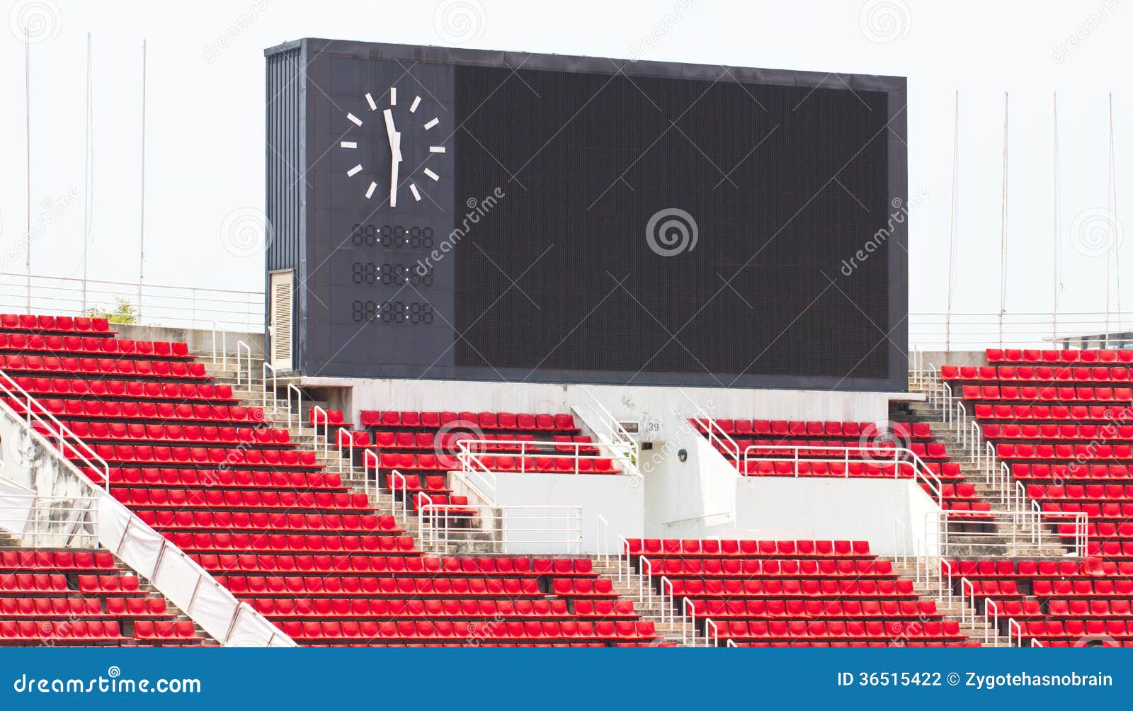 Anzeigetafel Am Stadion Stockfoto Bild Von Stadion