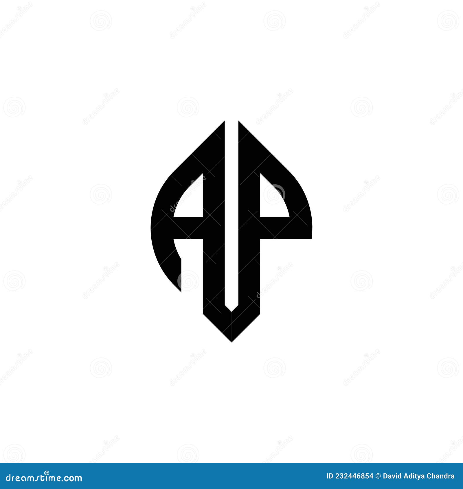 ap logo monogram geometric  style