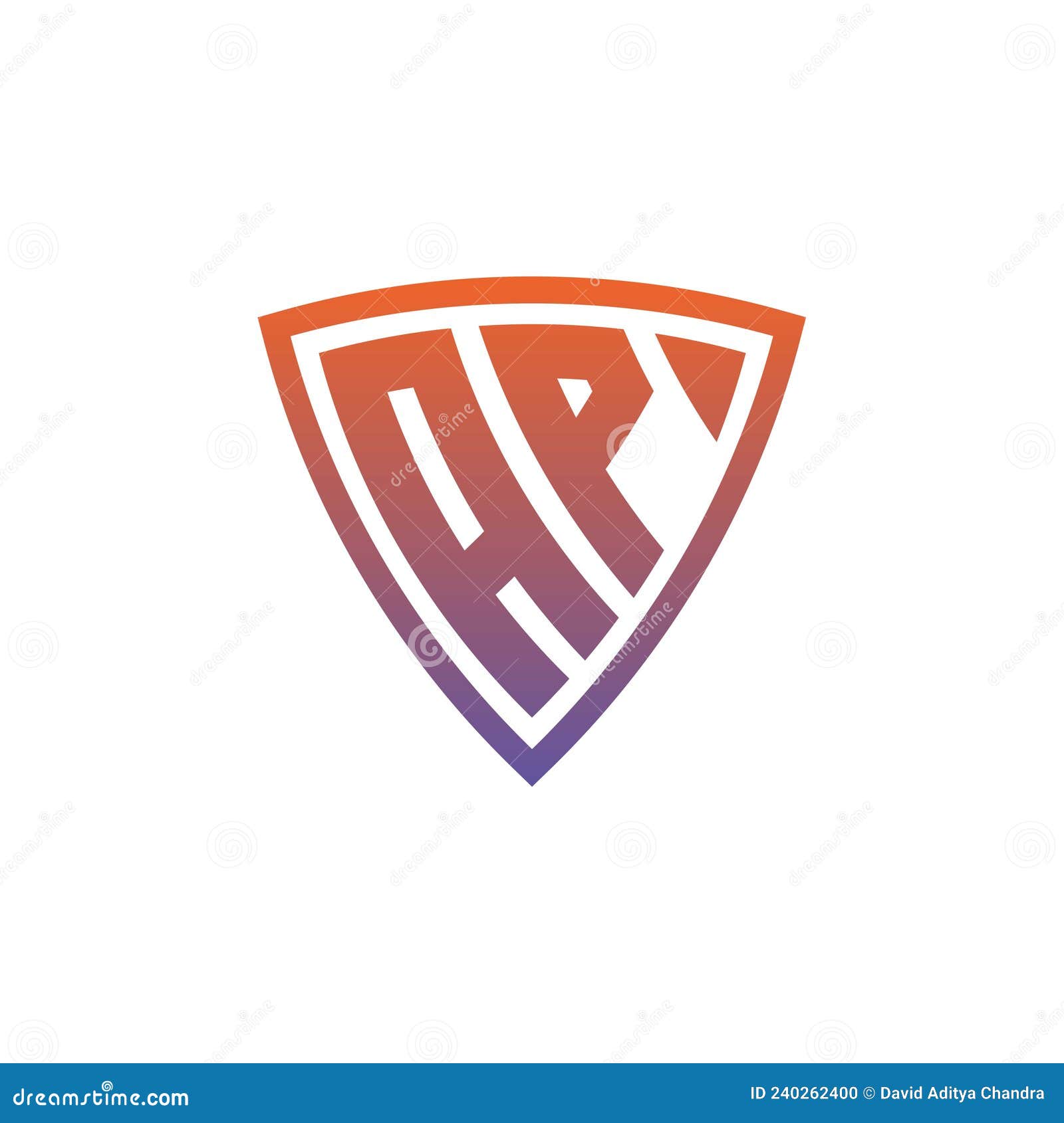 ap logo shield monogram gradient style 