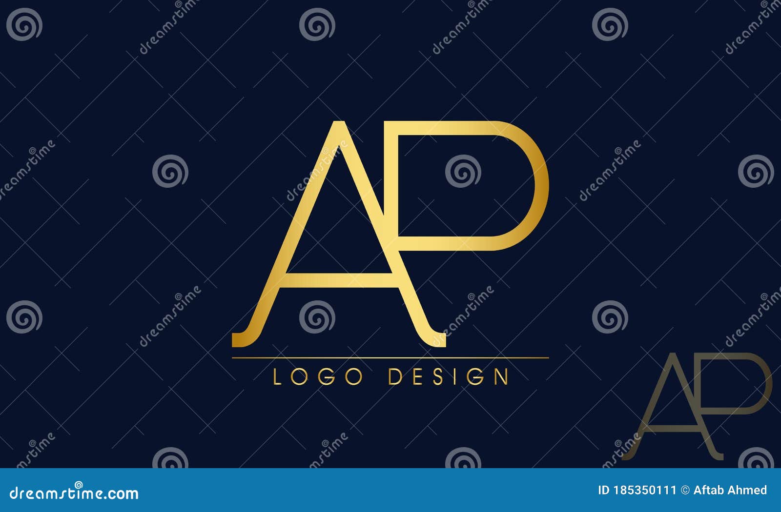 ap. monogram of two letters a&p. luxury, simple, minimal and elegant ap logo .   template.