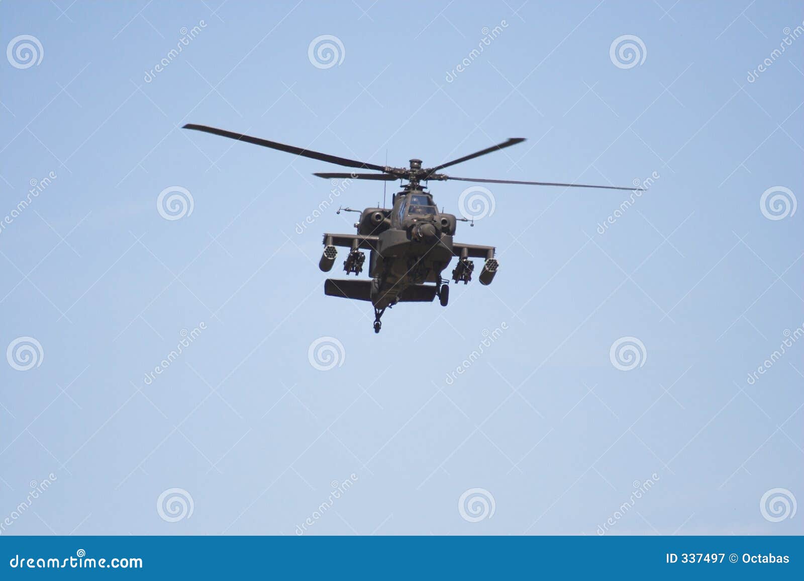 apache helicopter in flight