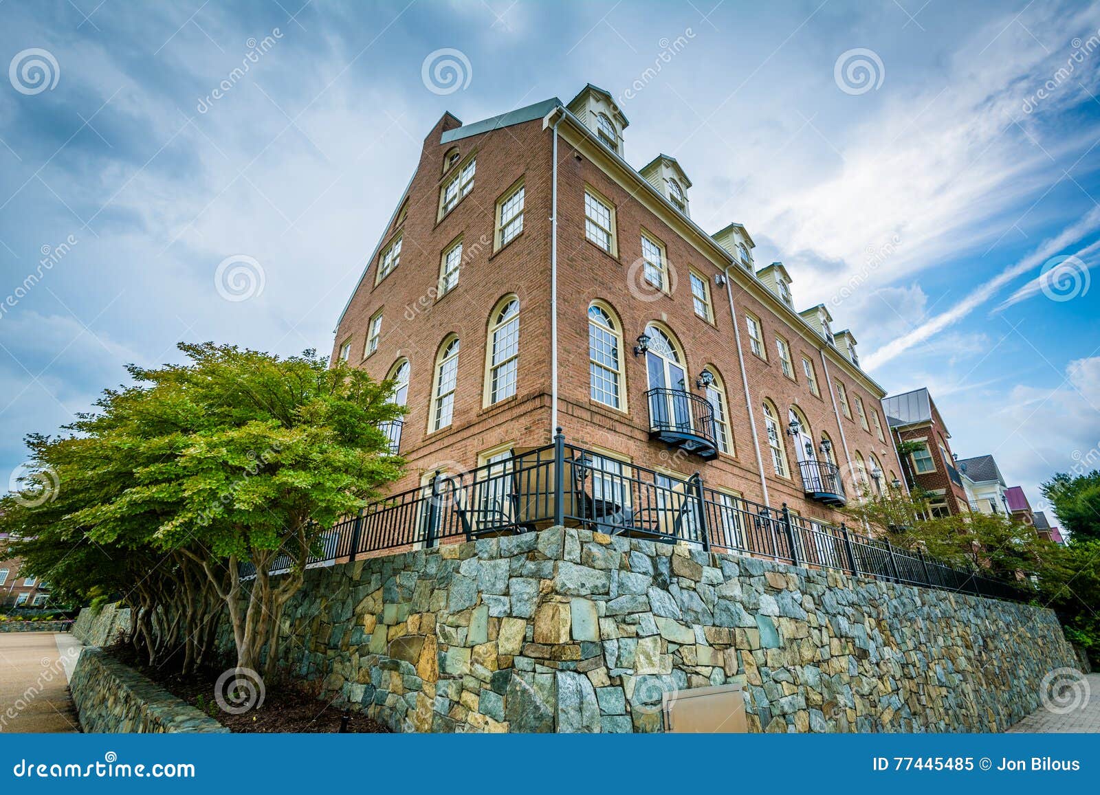 Apartment Building in Alexandria, Virginia. Stock Image Image of buildings, architecture 77445485