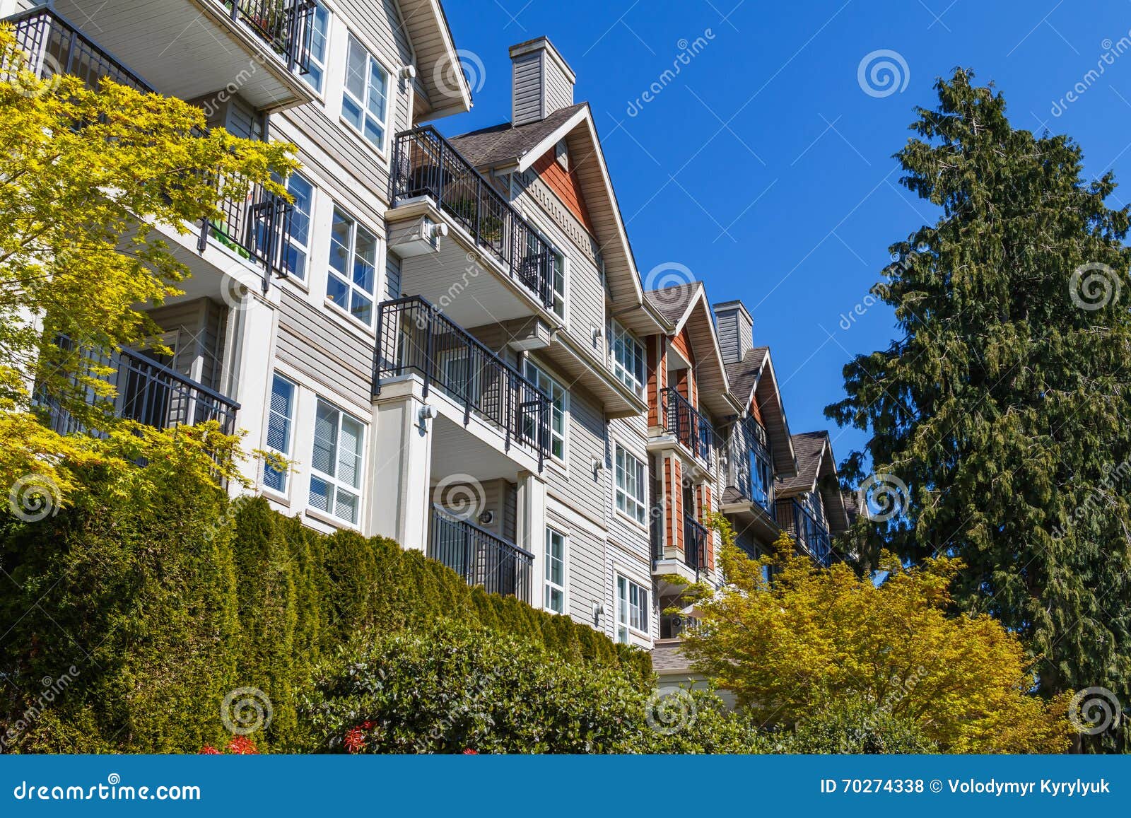 Apartment Building stock photo. Image of housing, modern 70274338