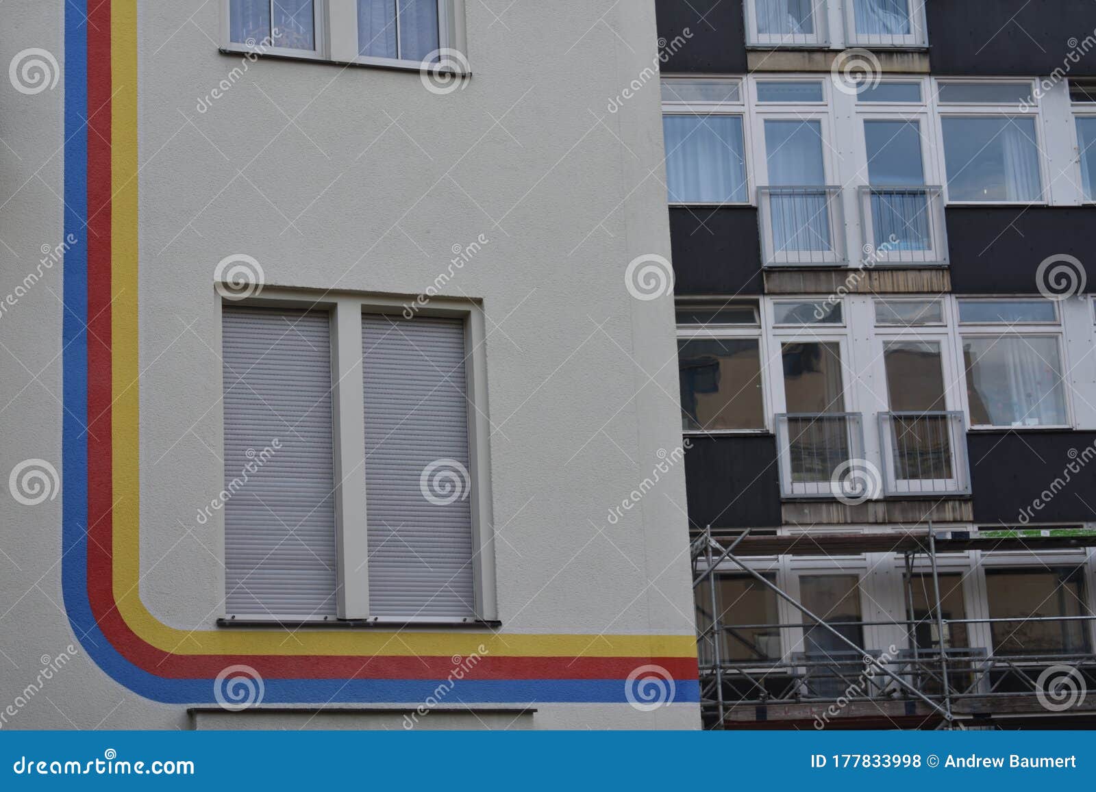 Apartment Building with Balconies in Tierpark Berlin Germany Editorial
