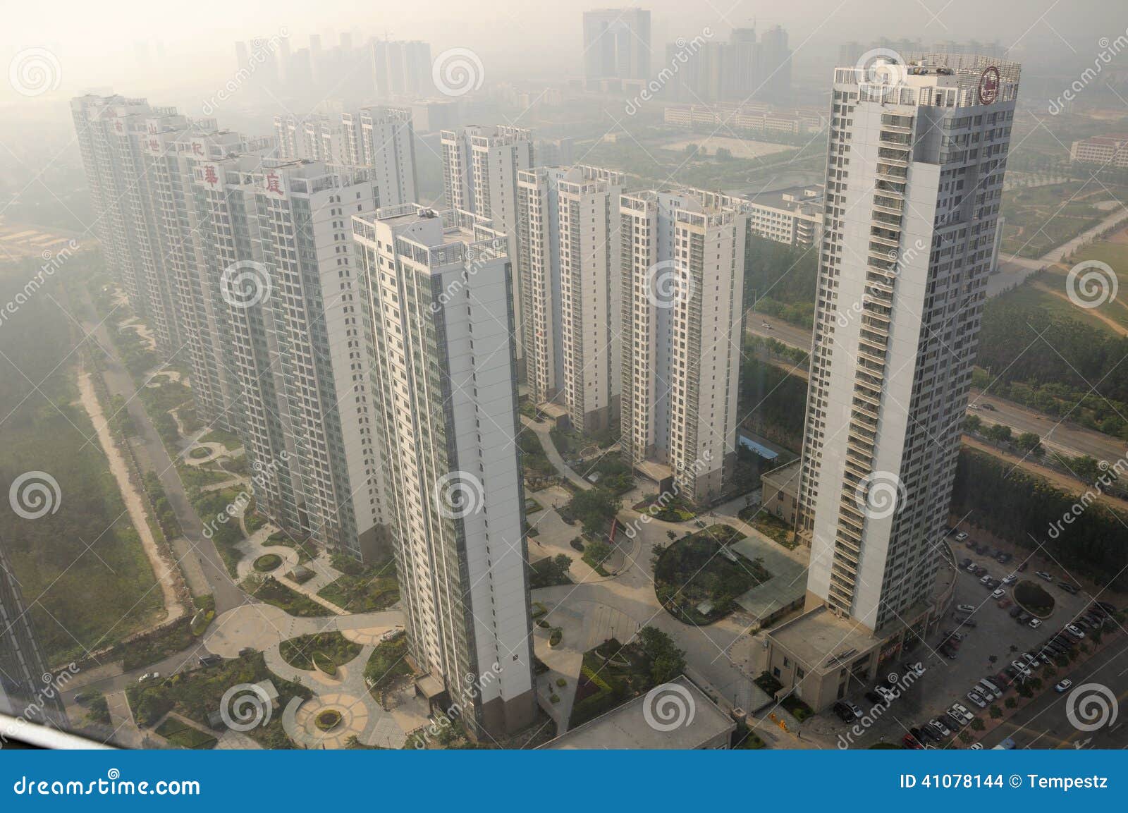 Apartment Building Complex in Yantai China Editorial Stock Image