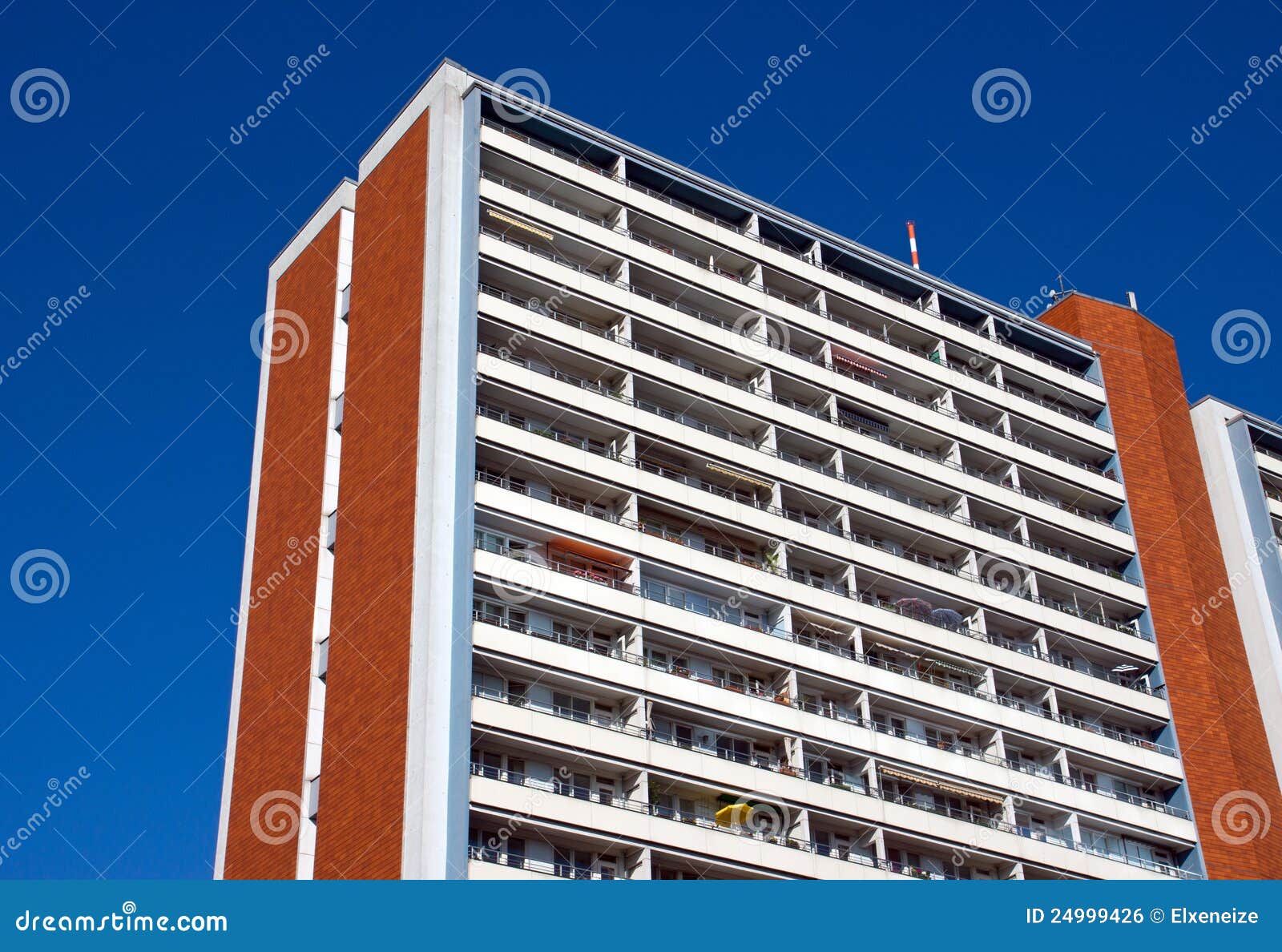 Apartment Building in East Berlin Stock Photo Image of white, house