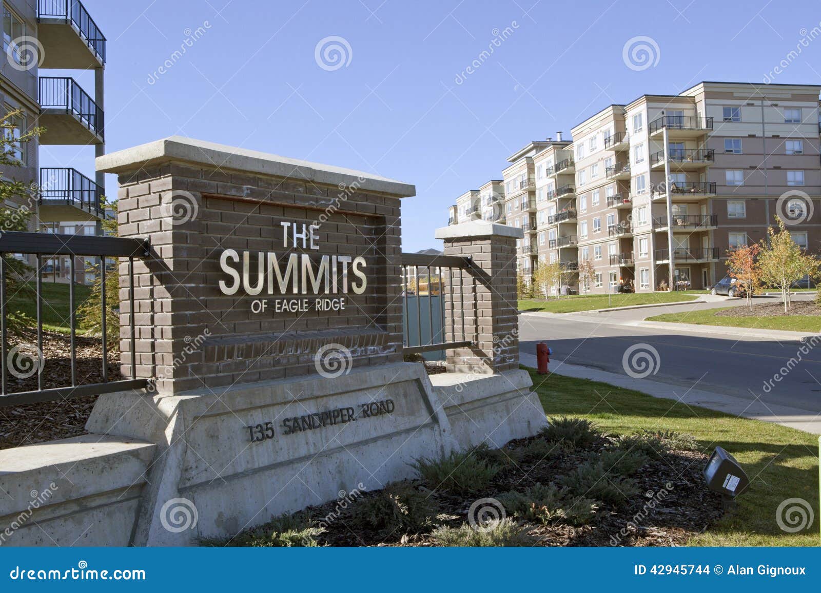 Apartment Buildings, Alberta, Canada Editorial Stock Image Image of