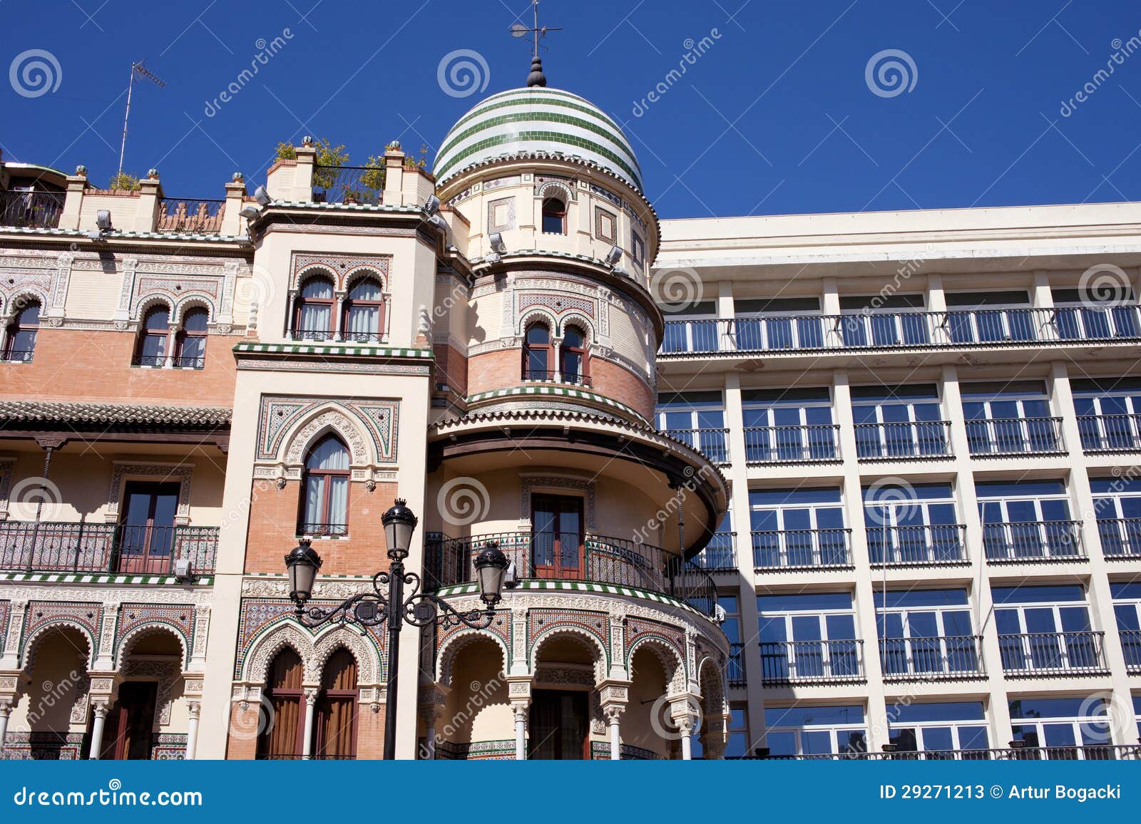 Apartment Buildings in Seville Stock Image Image of house, decorative