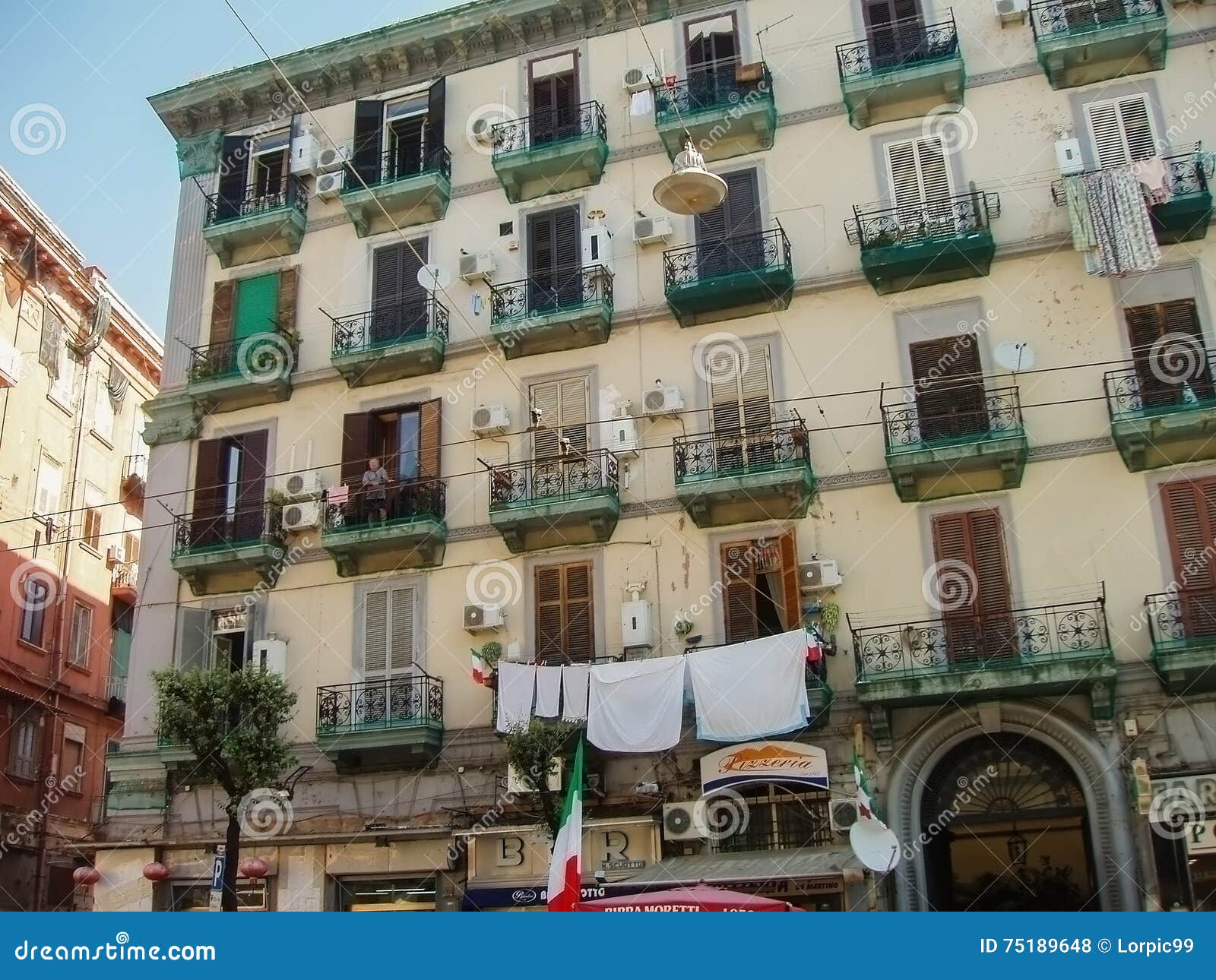 Apartment House in Naples stock photo. Image of italy 75189648