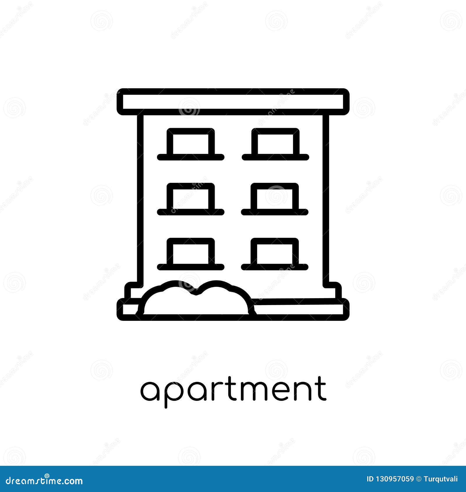Apartment Icon from Collection. Stock Vector Illustration of rent