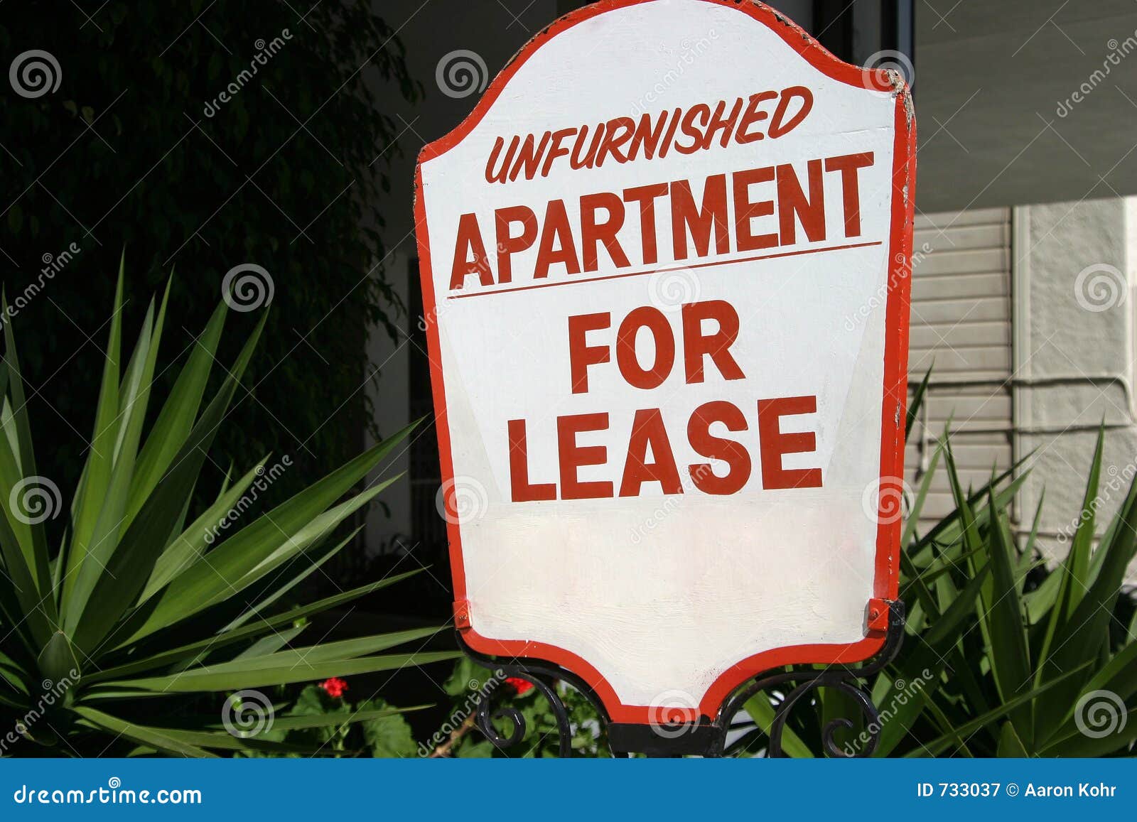Apartment Lease Sign stock image. Image of promote, unfurnished 733037