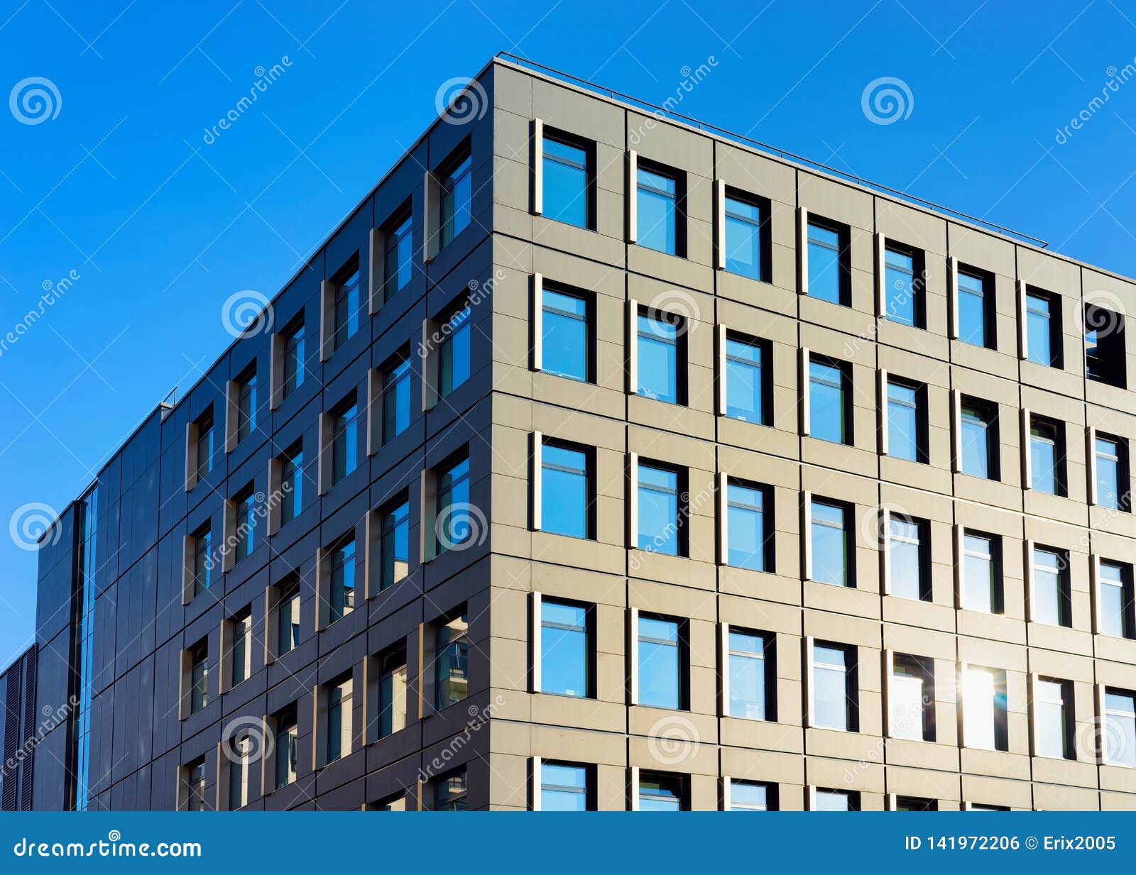 Apartment Residential Home Facade with Blank Place for Copy Space Stock ...