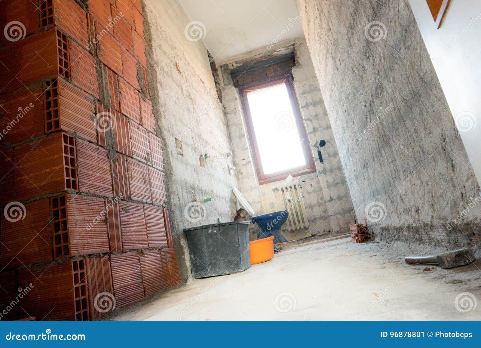 Apartment under renovation stock image. Image of empty 96878801