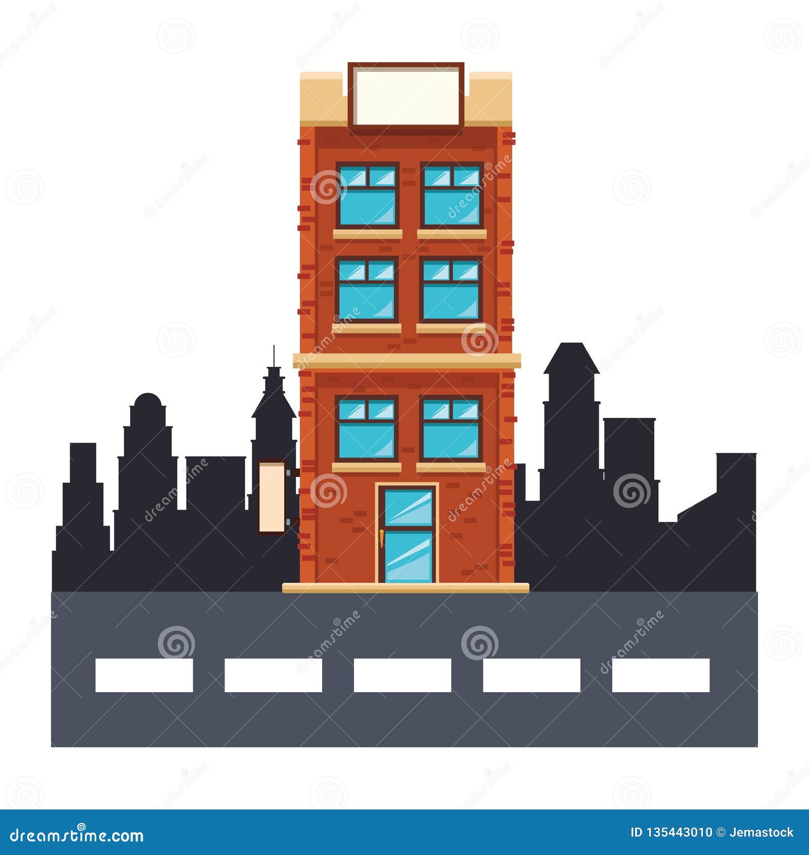 Apartments Building Cartoon Stock Vector - Illustration of exterior, estate: 135443010 Apartments Building Cartoon Stock Vector - Illustration of exterior, estate: 135443010