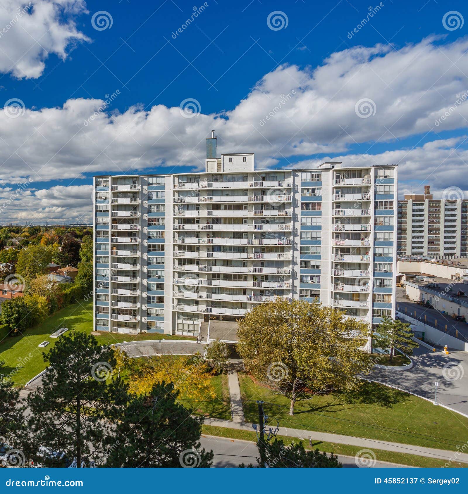Apartments Buildings Toronto View Stock Image Image of immigrants