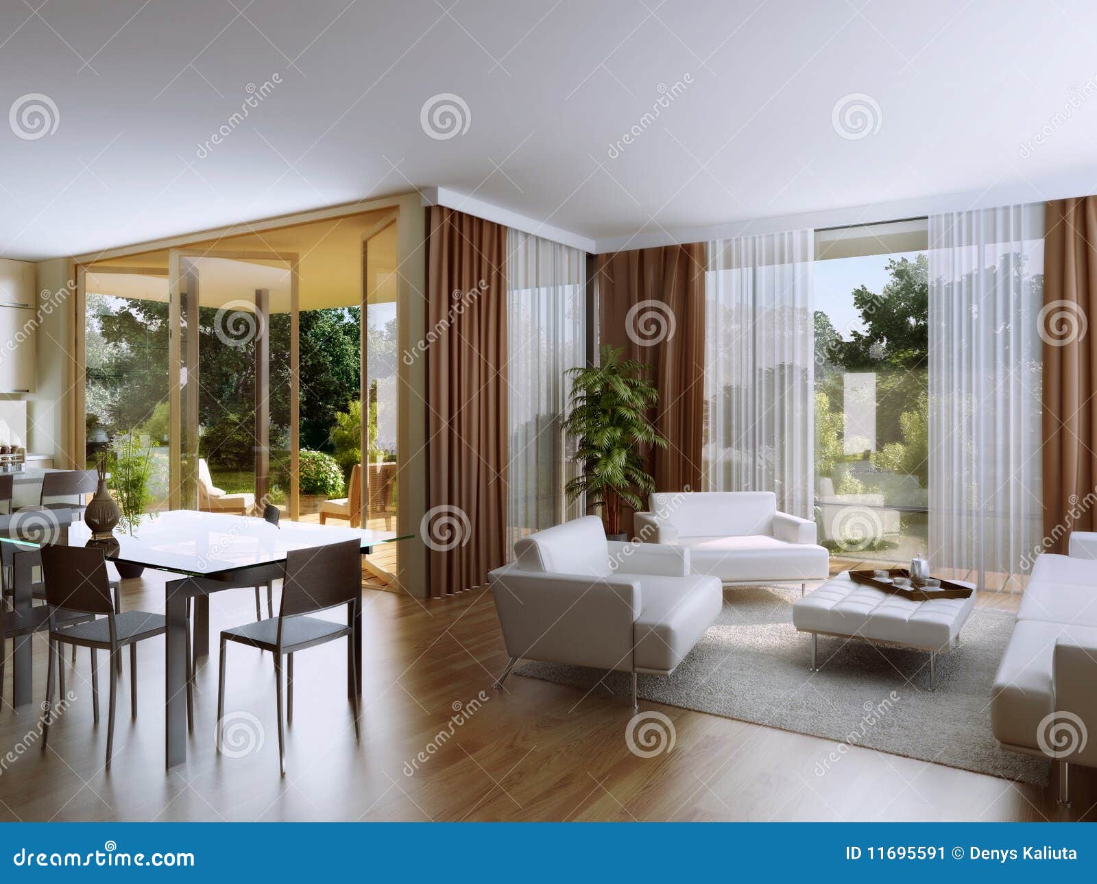 Apartments with garden1 stock image. Image of architecture 11695591