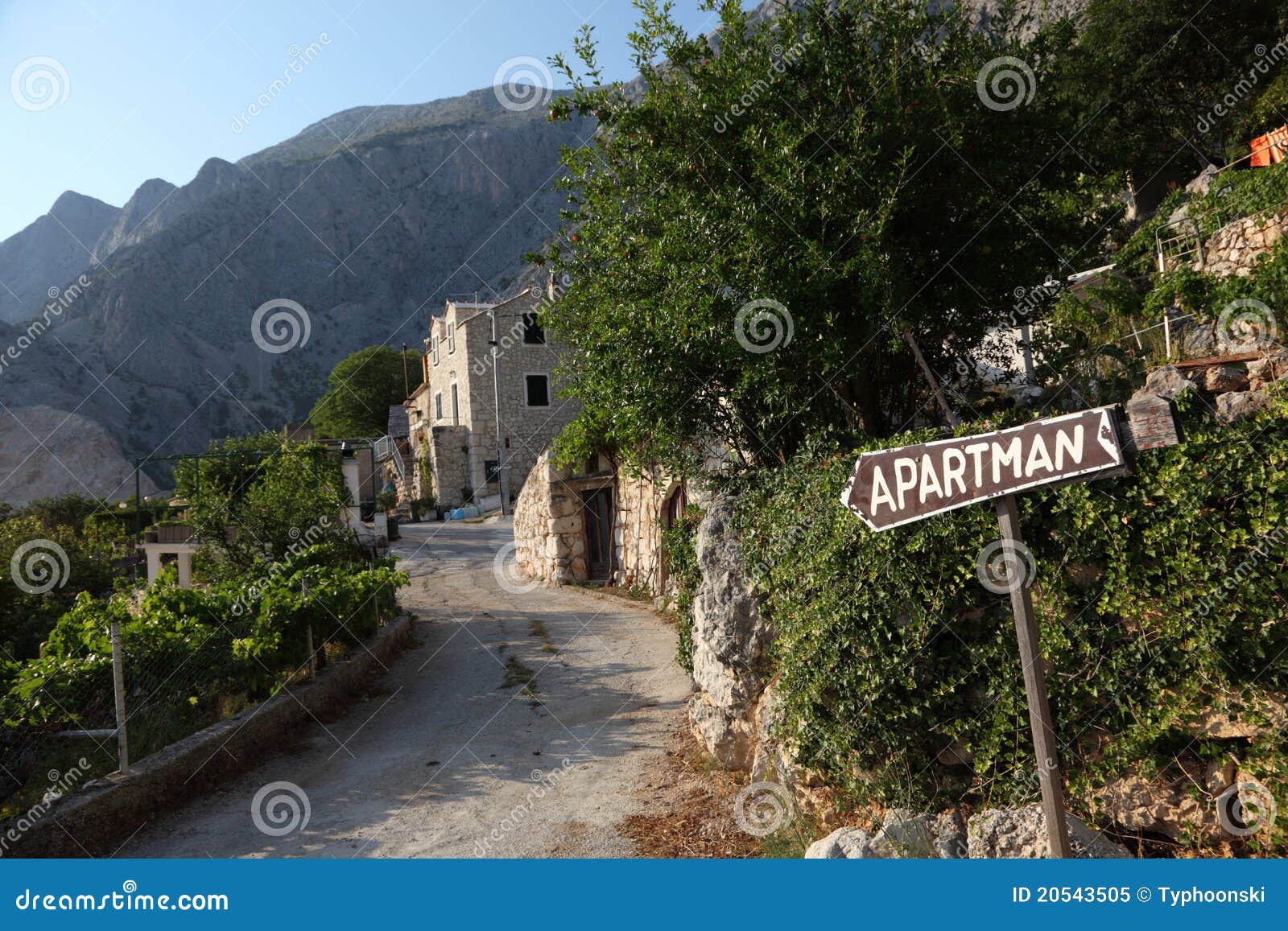 Apartments for Rent. Croatia Stock Image Image of road, croatia 20543505