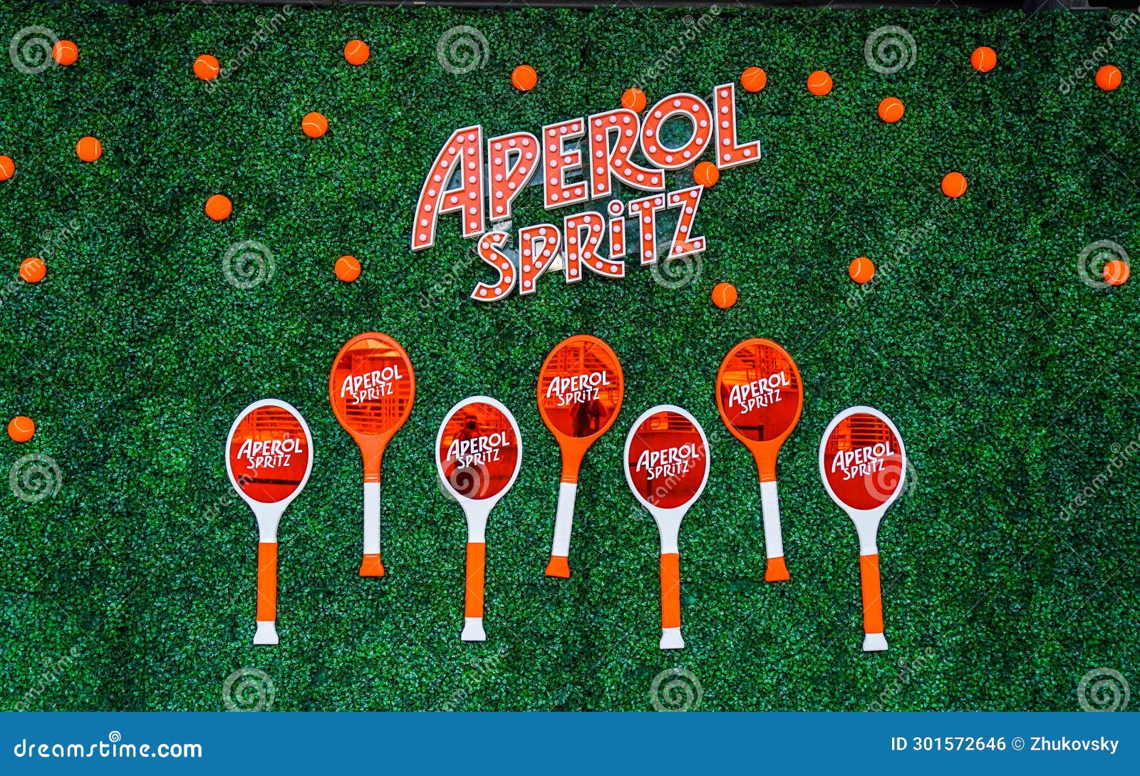 Aperol Spritz Pop Up Bar in New York City Editorial Photo Image of