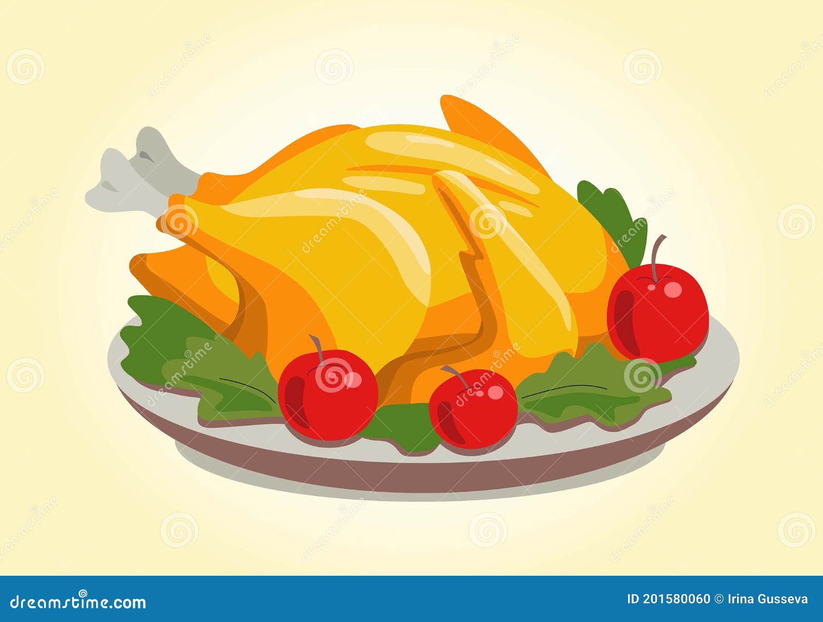 Apetitoso Pavo Horneado Con Manzanas Verdes Ilustración del Vector - Ilustración de placa, grilled: 201580060 Apetitoso Pavo Horneado Con Manzanas Verdes Ilustración del Vector - Ilustración de placa, grilled: 201580060