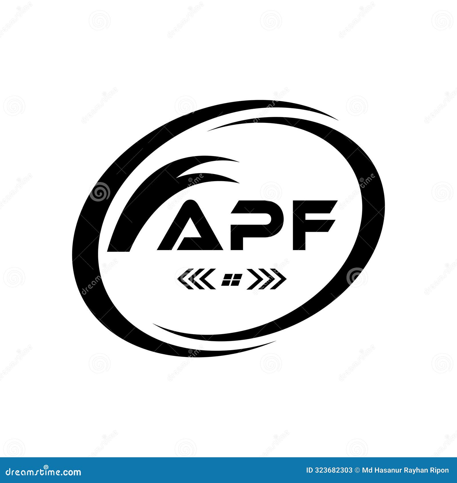 apf letter logo . apf simple and modern monogram logo. abstract alphabet  