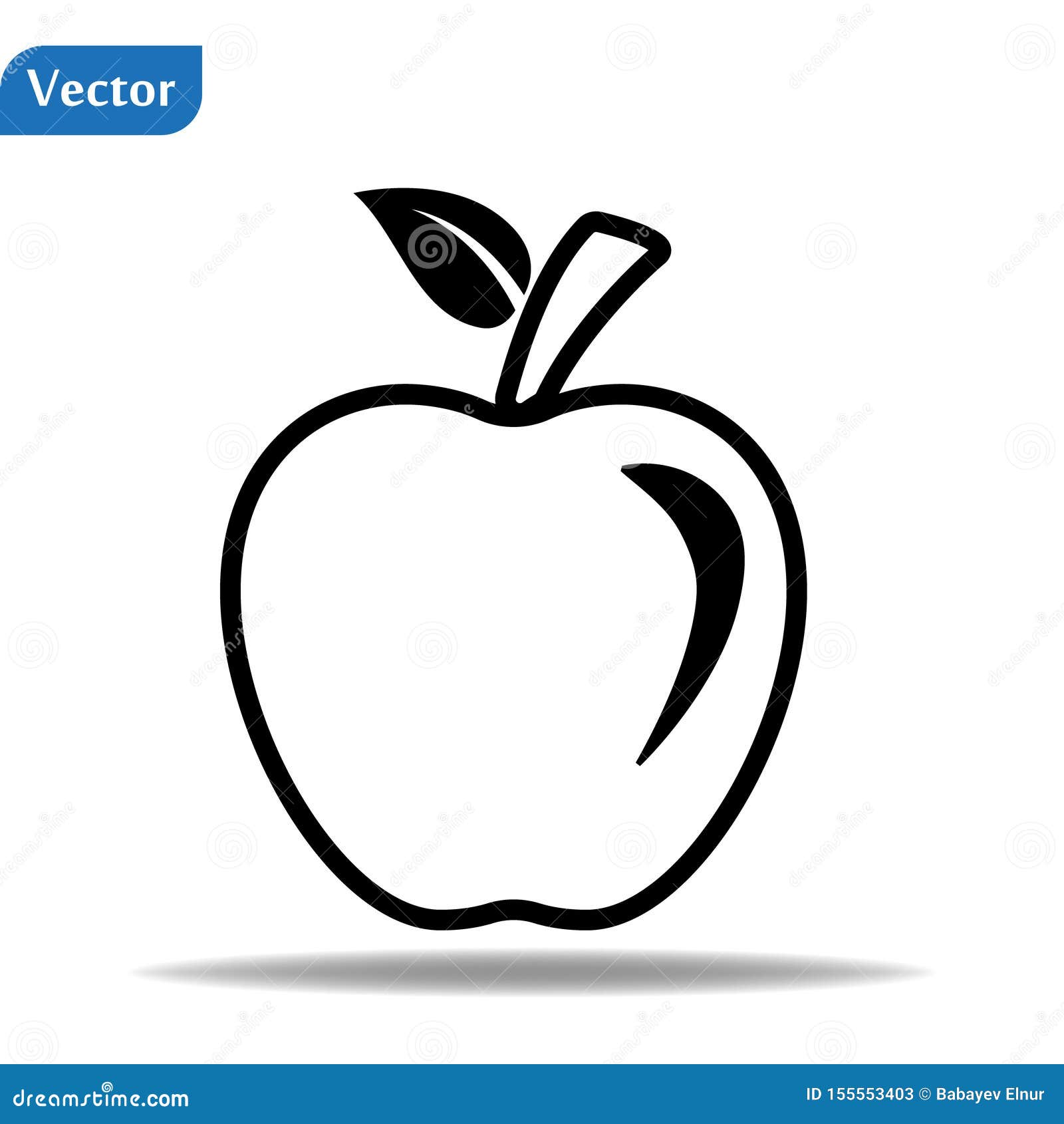 Apfelvektorsymbol Apfelfrucht Symbol Webdesign Vektor Logo Apfel Im Hintergrund Isoliert Vektor Abbildung Illustration Von Apfel Hintergrund