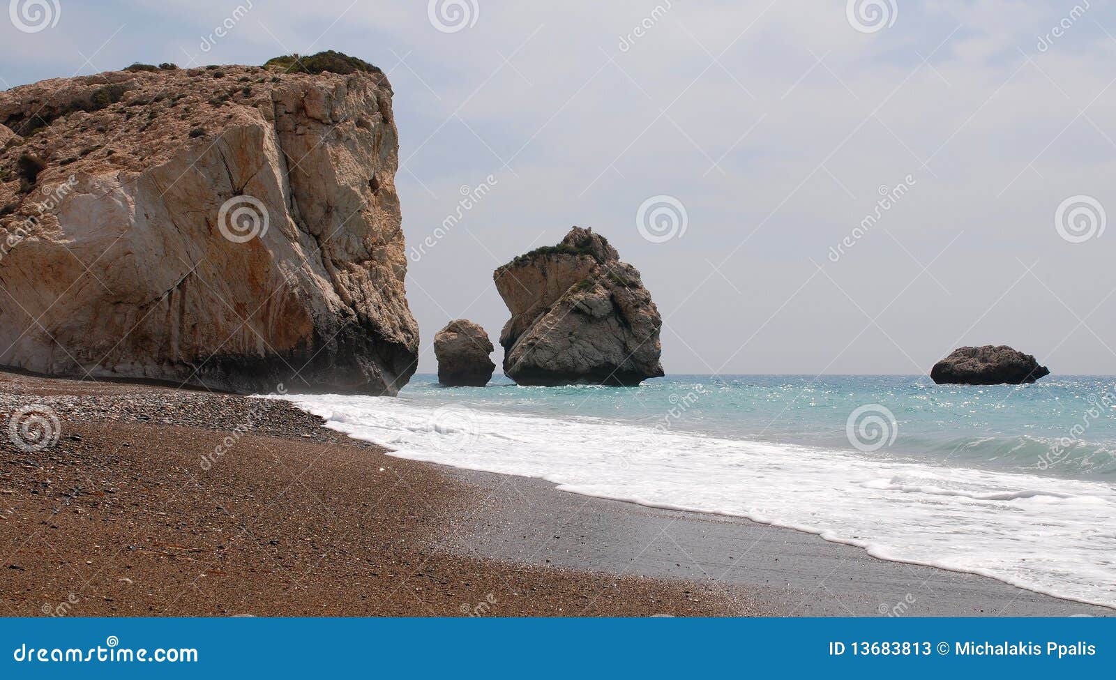 rocks of aphrodite, paphos, cyprus