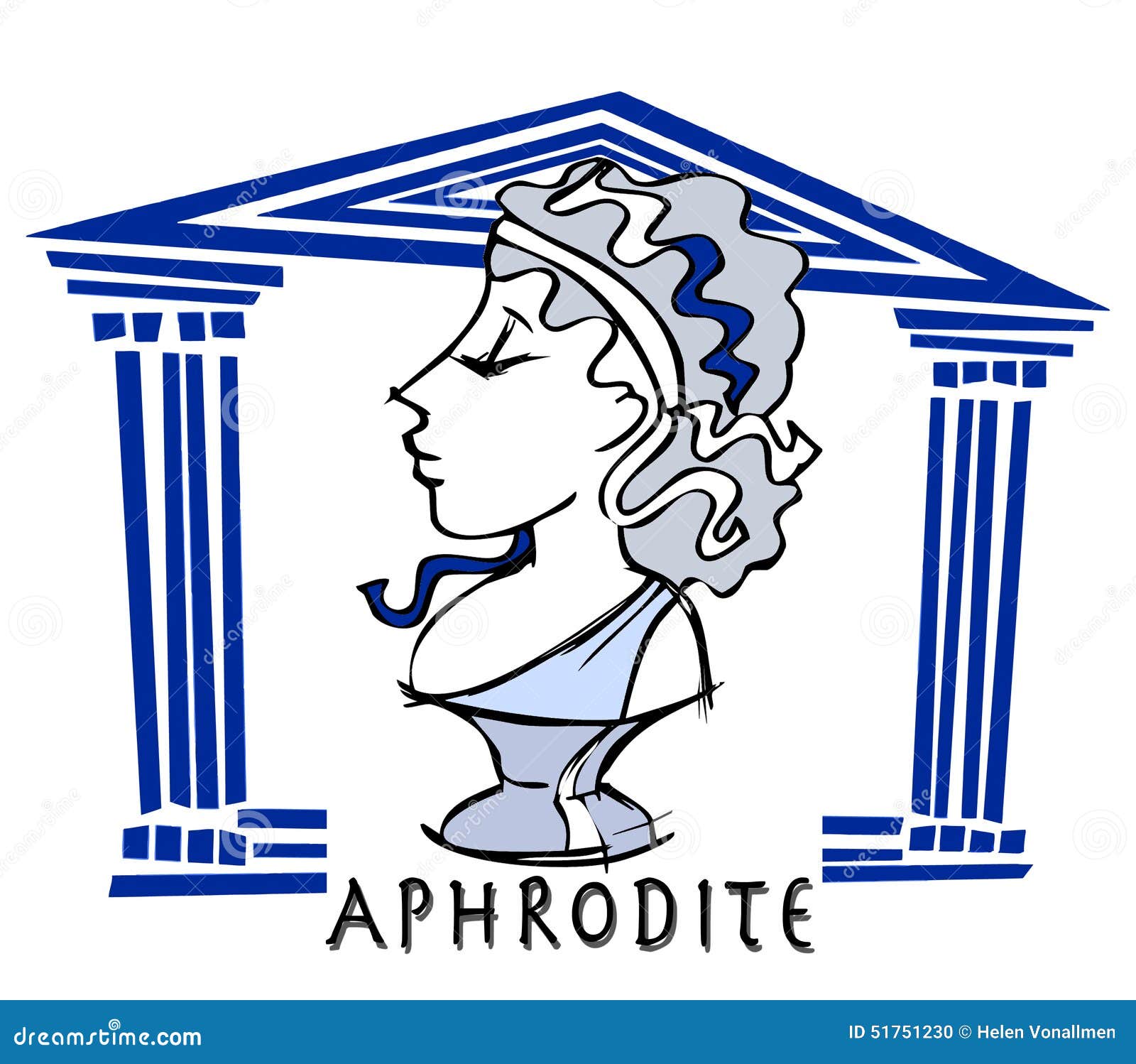 aphrodite, venus, greek goddess cartoon
