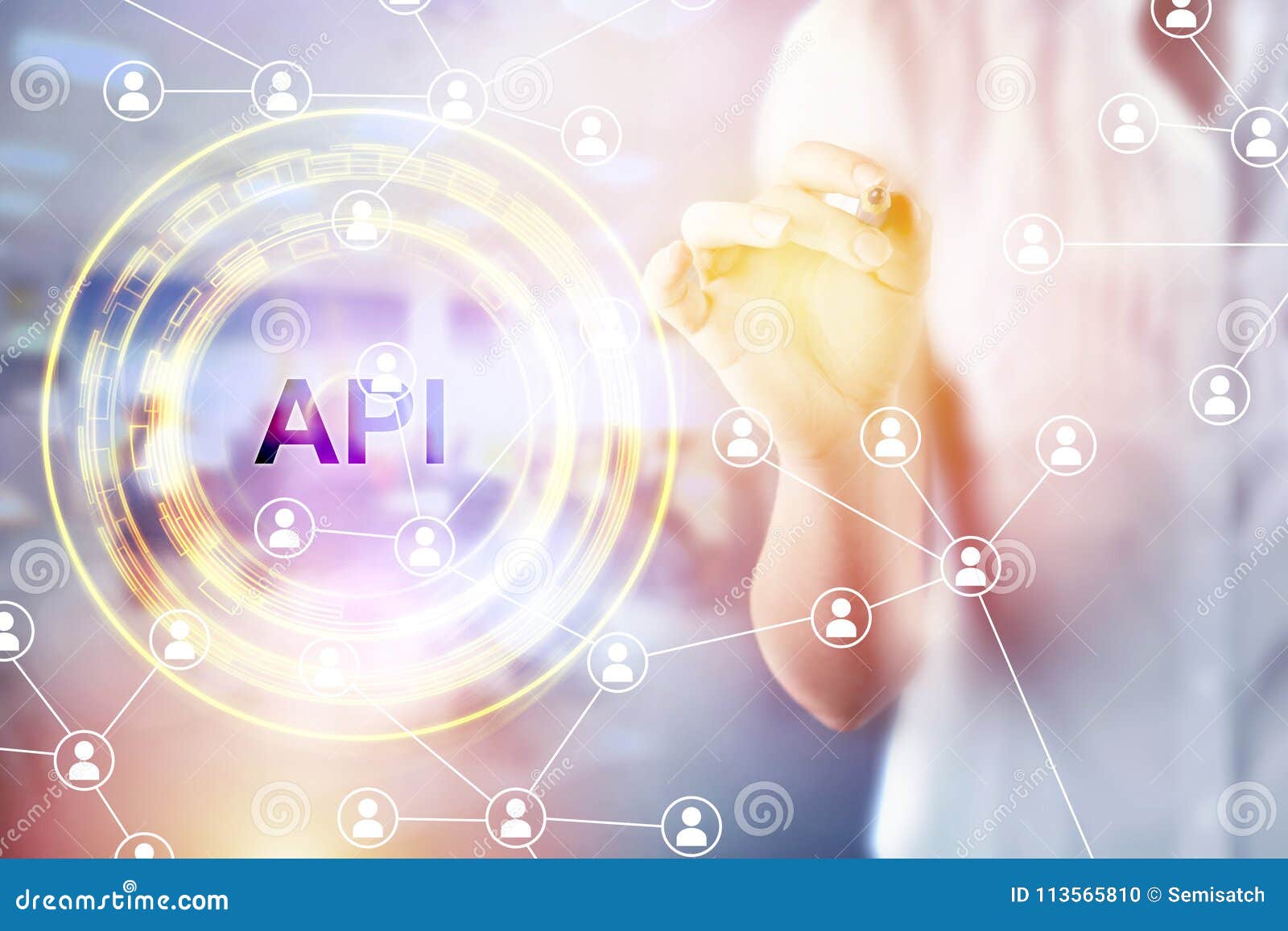 api acronym. business, internet and technology concept.