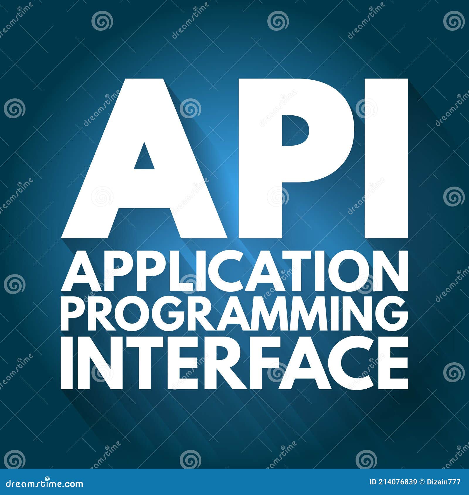 API - Application Programming Interface Acronym, Technology Concept ...