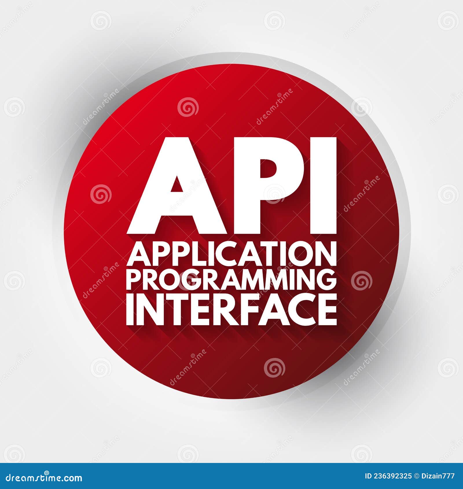 API - Application Programming Interface Acronym, Technology Concept ...