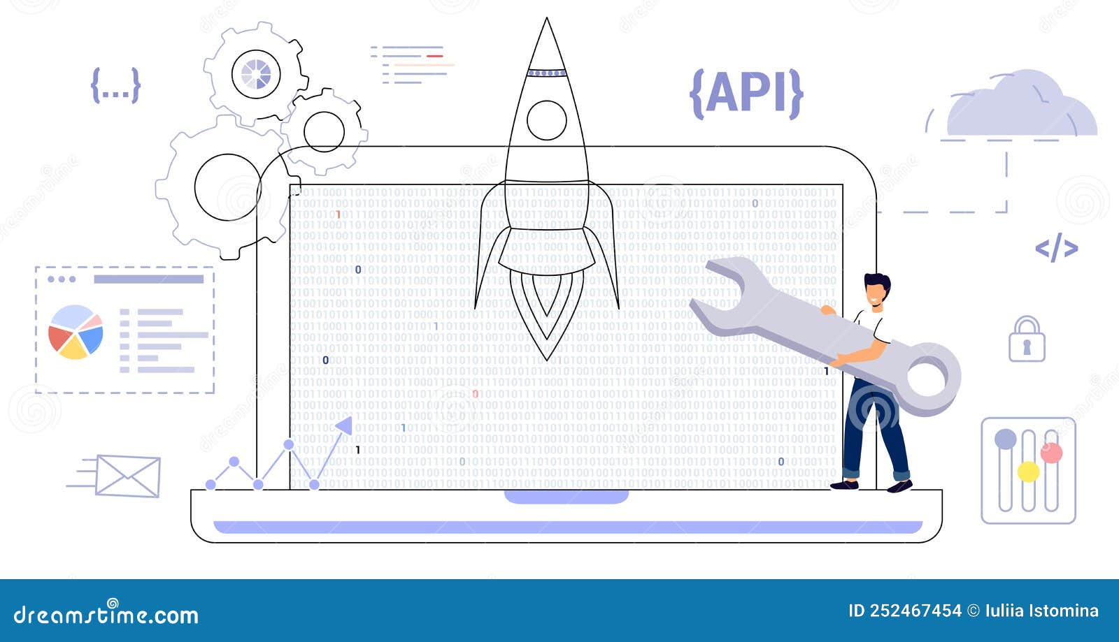 API Application Programming Interface Software Development Tool Stock ...