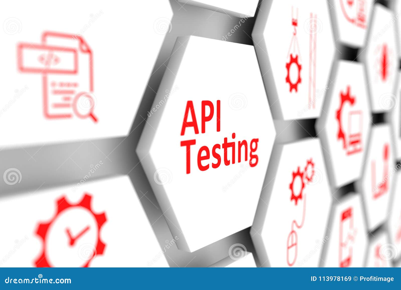 API testing concept stock illustration. Illustration of integration