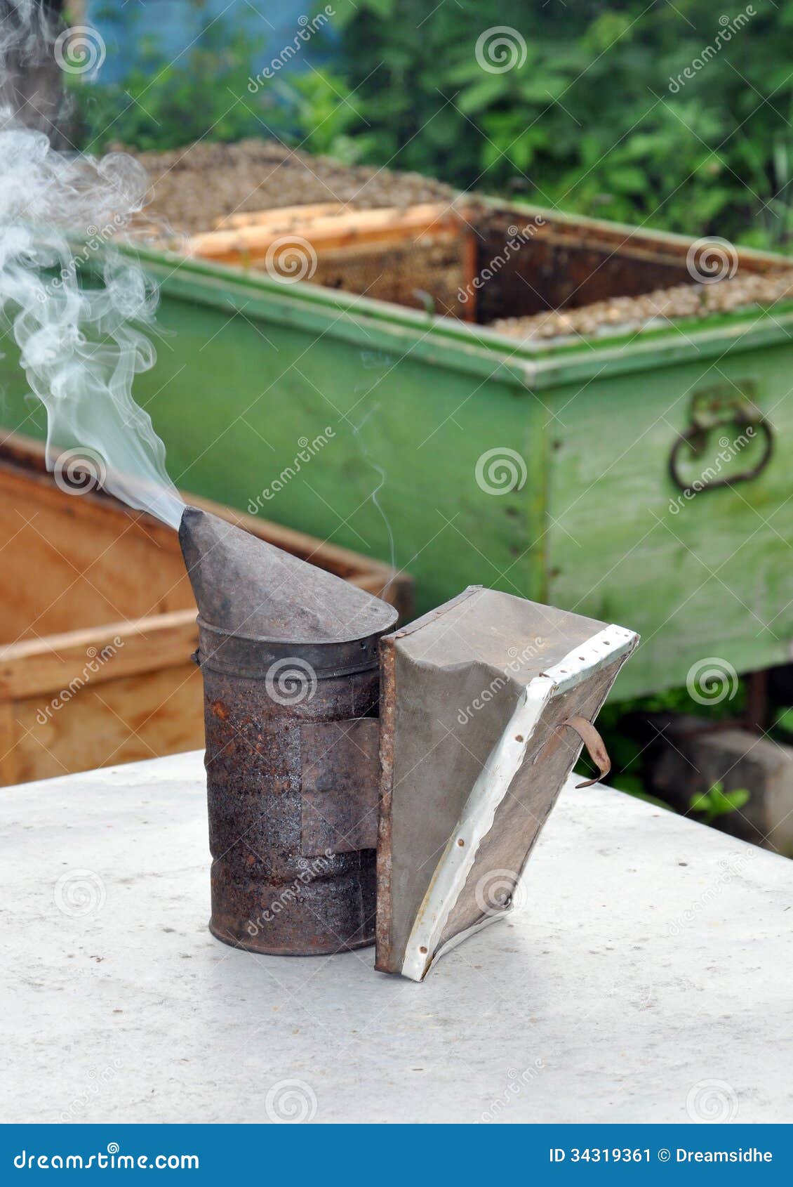 Apiary. Beekeeper Equipment Stock Image Image of beeswax,