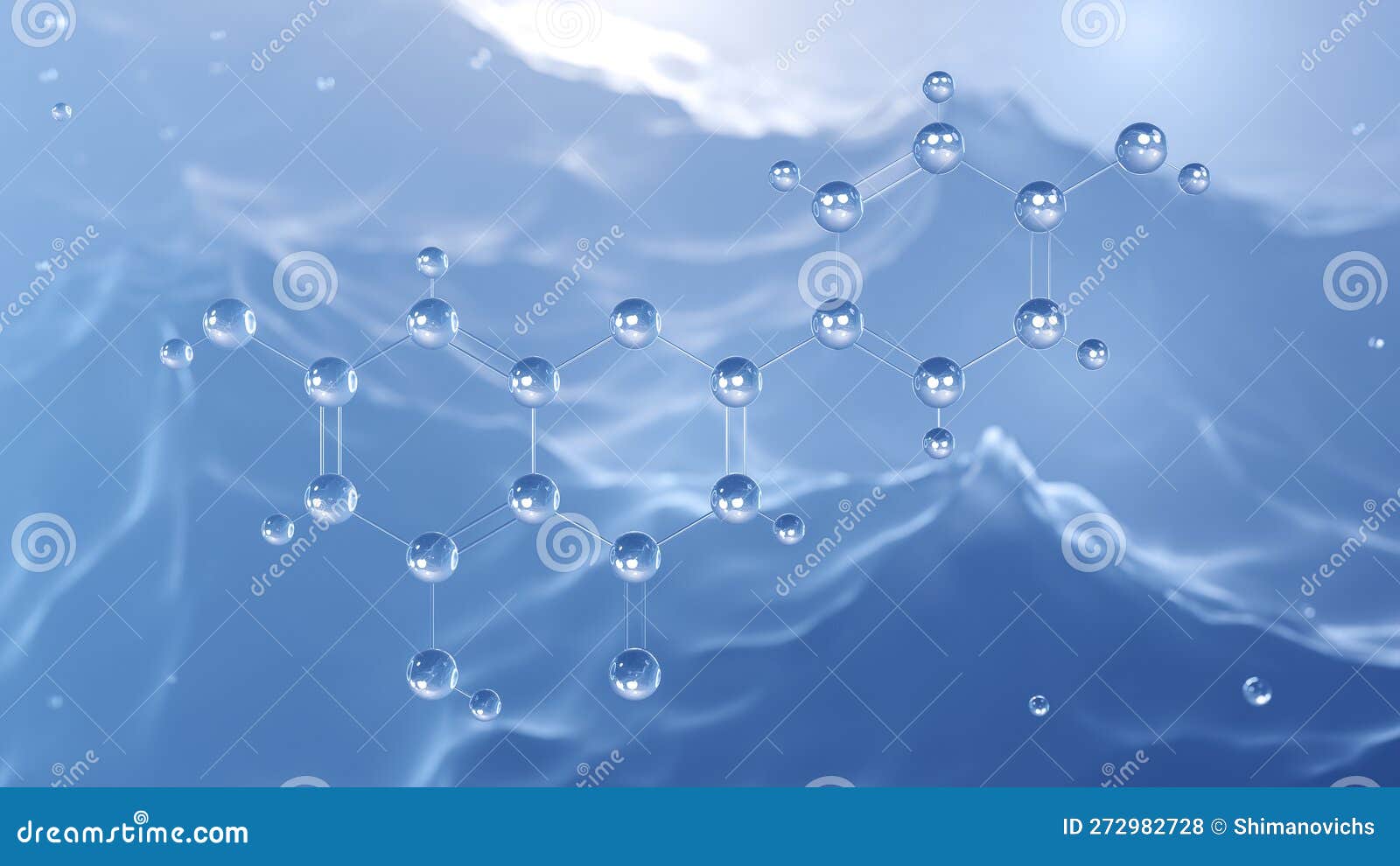 Apigenin, Molecular Structure, 3d Model Molecule, Flavone, Structural