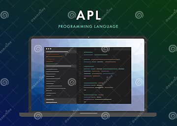 APL programming language stock vector. Illustration of programming ...