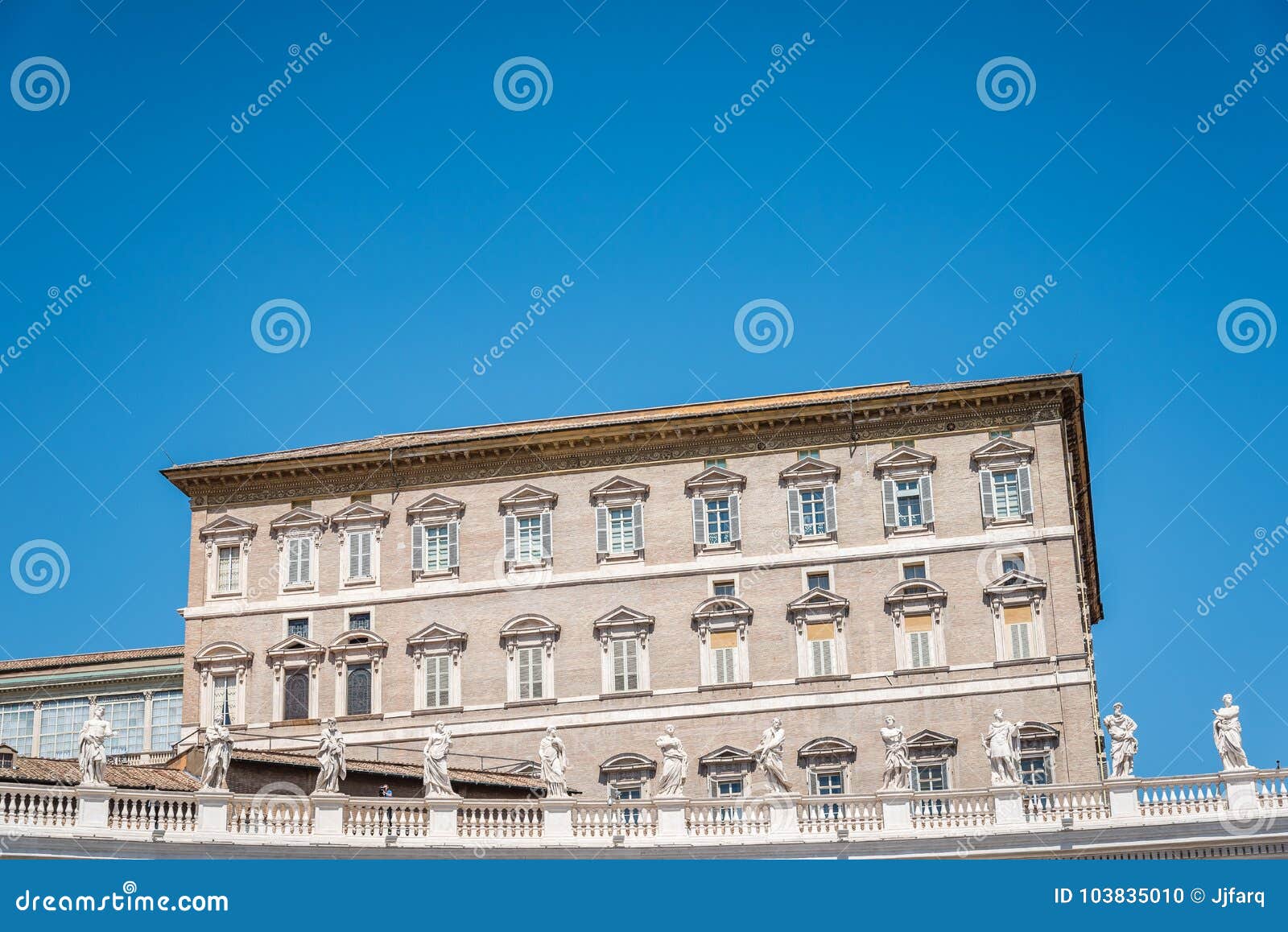 Apostolic Palace in the Vatican from the Square Editorial Image - Image ...
