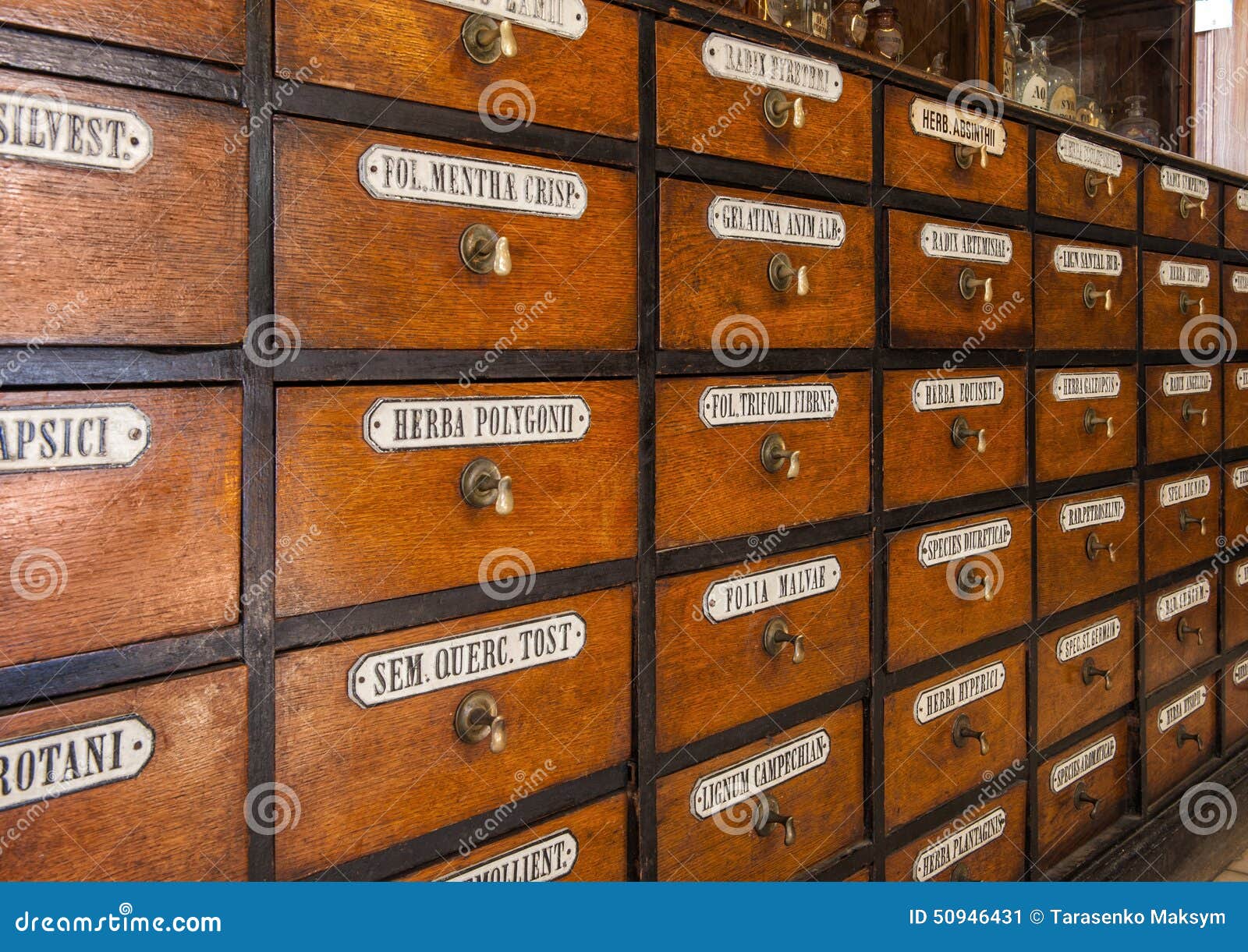 Apothecary Chest with Drawers Stock Image Image of contrast, medical