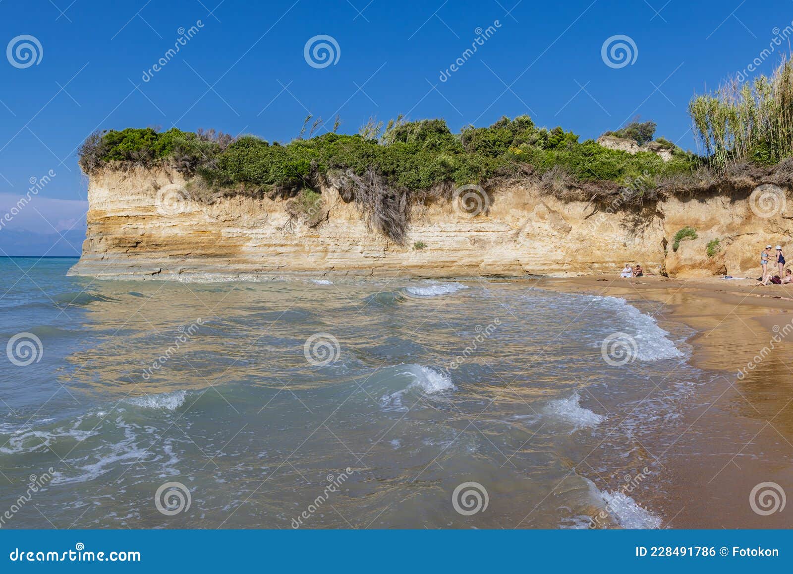 Apotripiti Beach in Sidari, Corfu, Greece Editorial Photo Image of