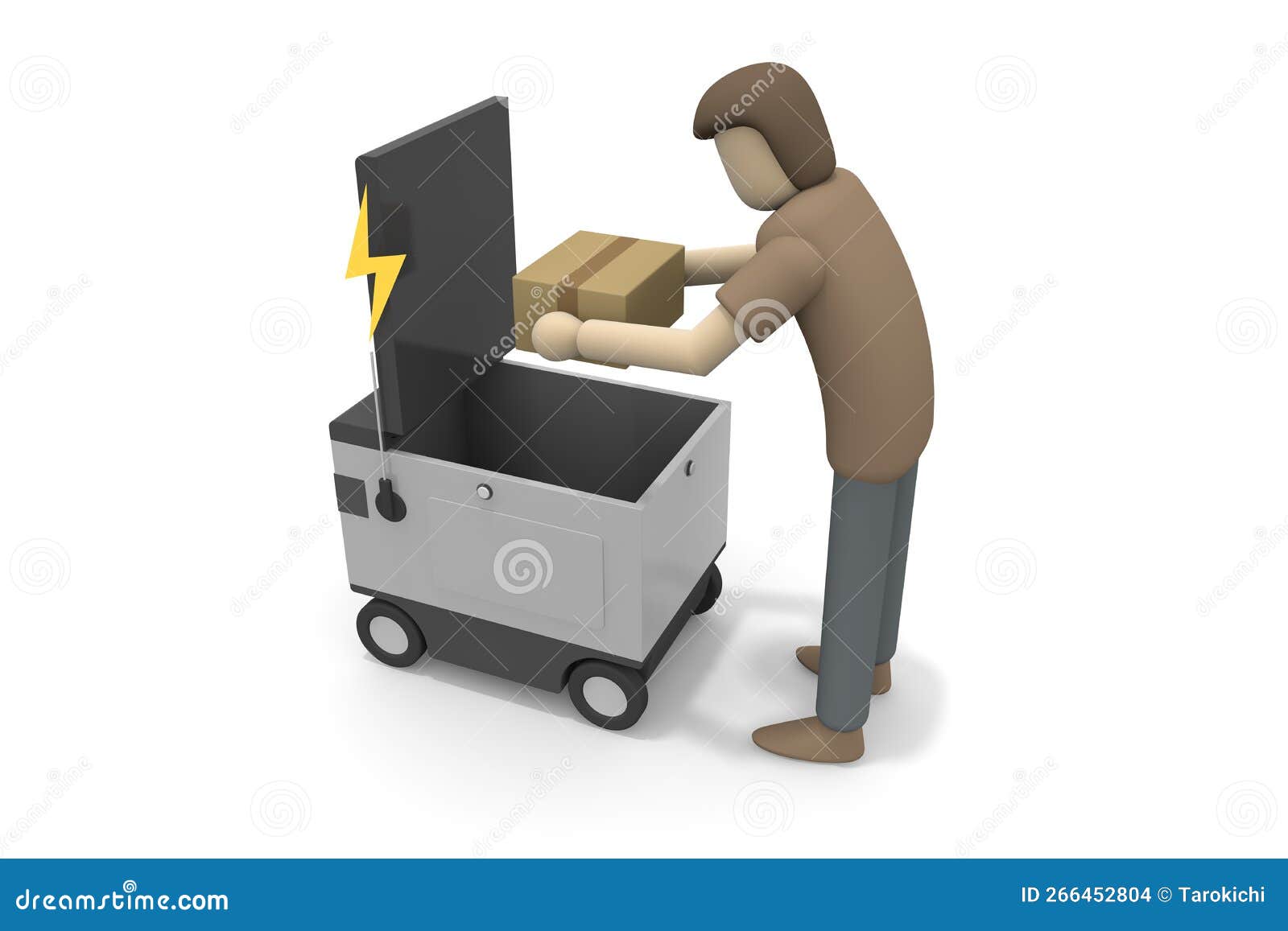 An Appcontrolled Delivery Robot. Check Your Luggage on Your Smartphone