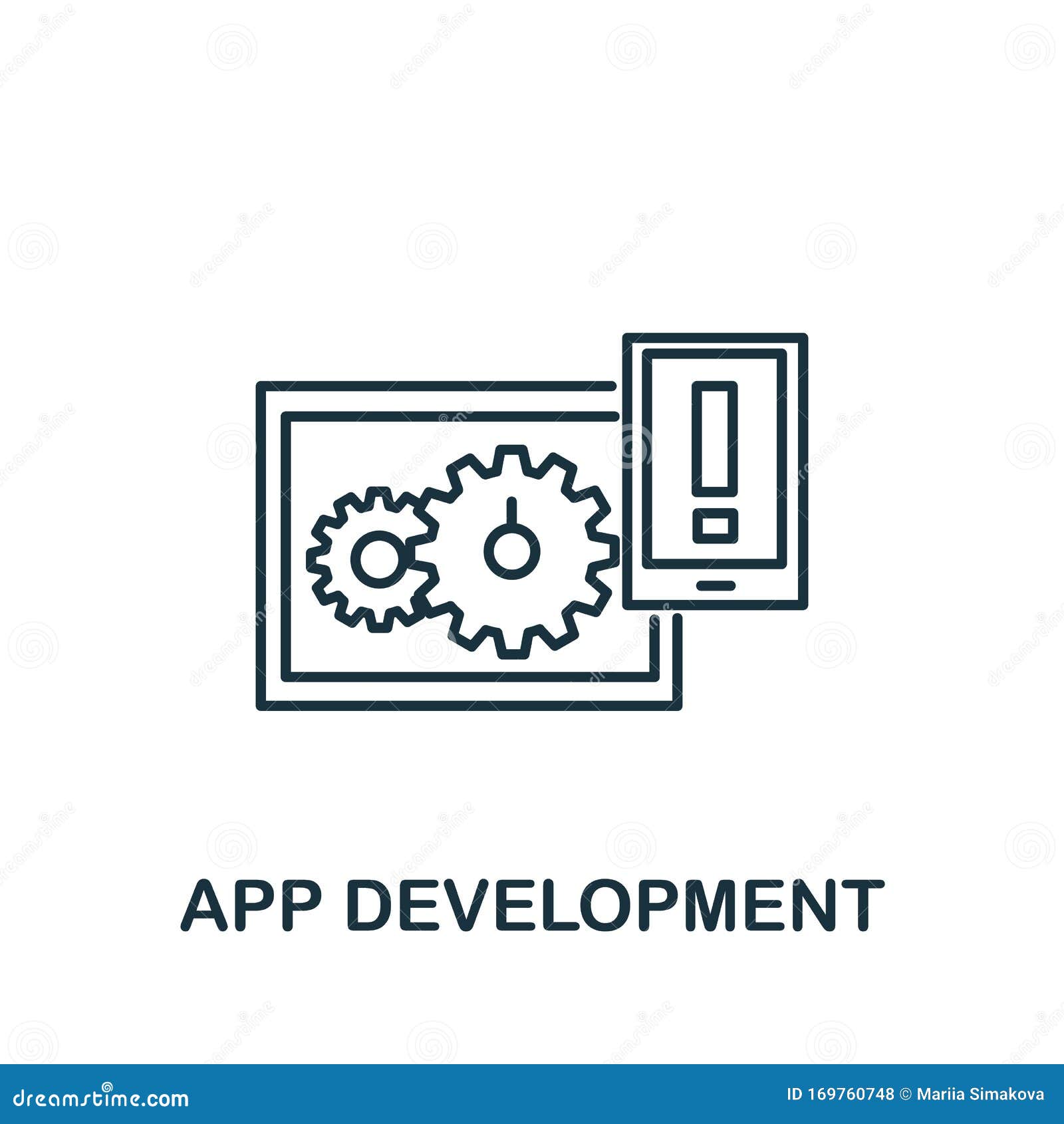 Web app icon simple element from development Vector Image