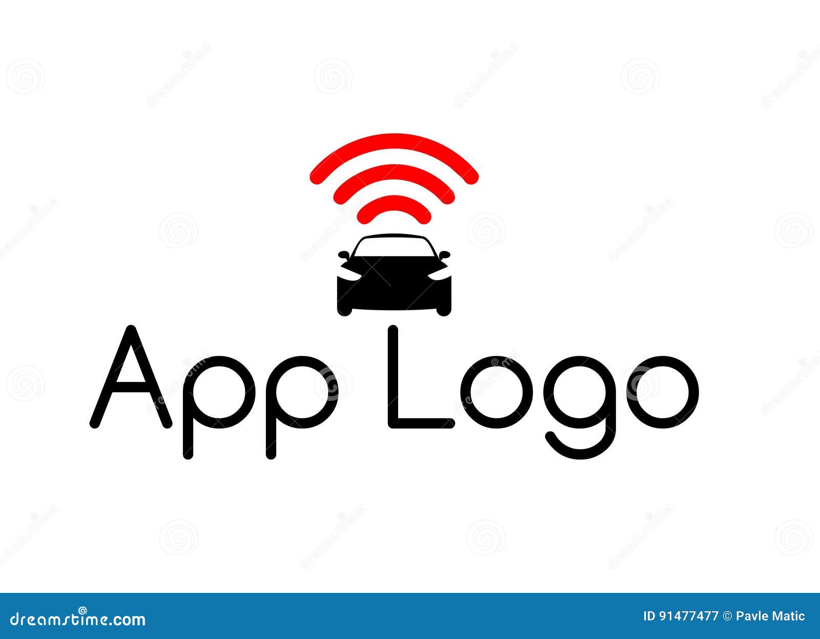 App internet car logo stock vector. Illustration of color ...
