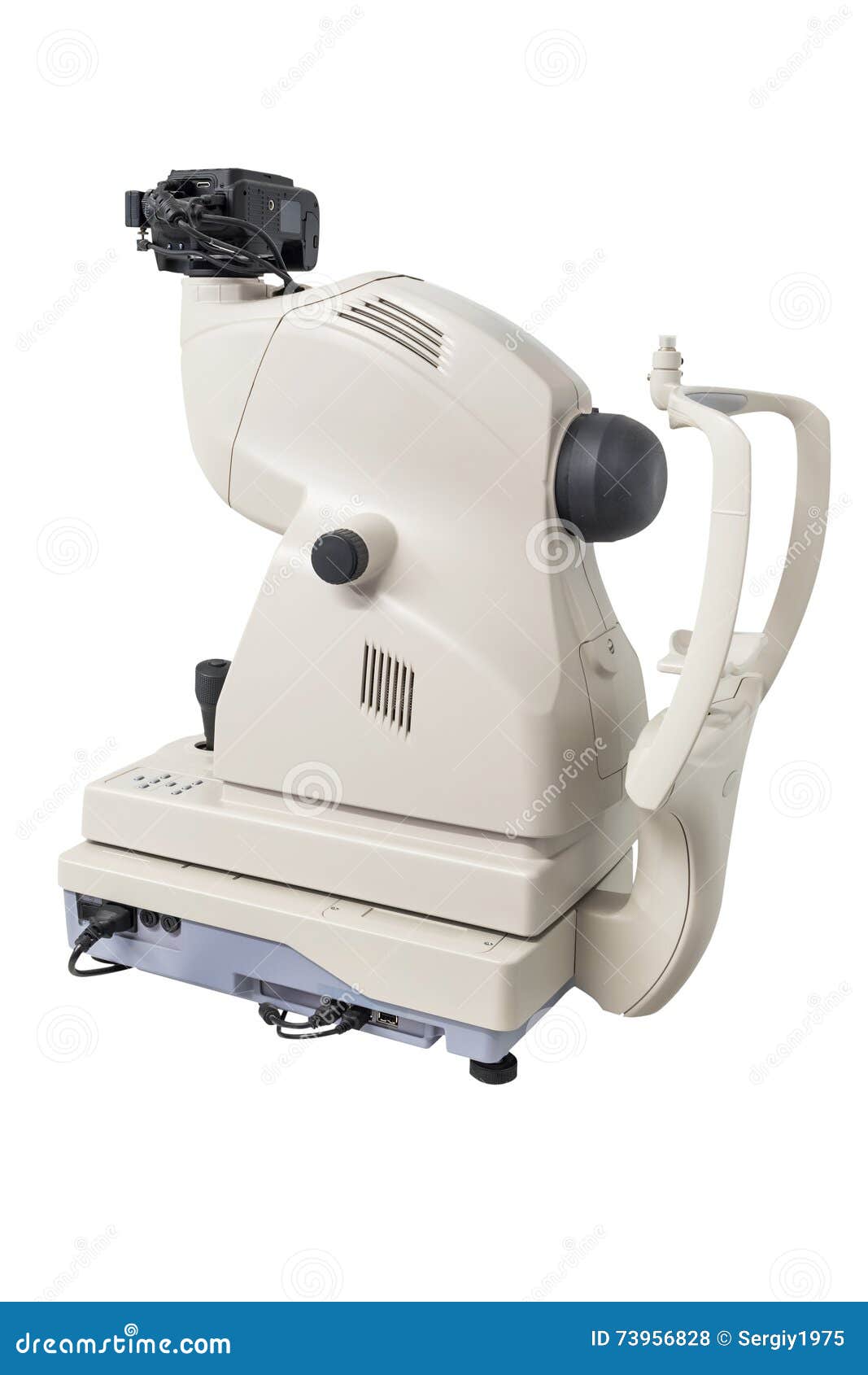 Apparatus for Measurement of Vision Isolated on White Background Stock