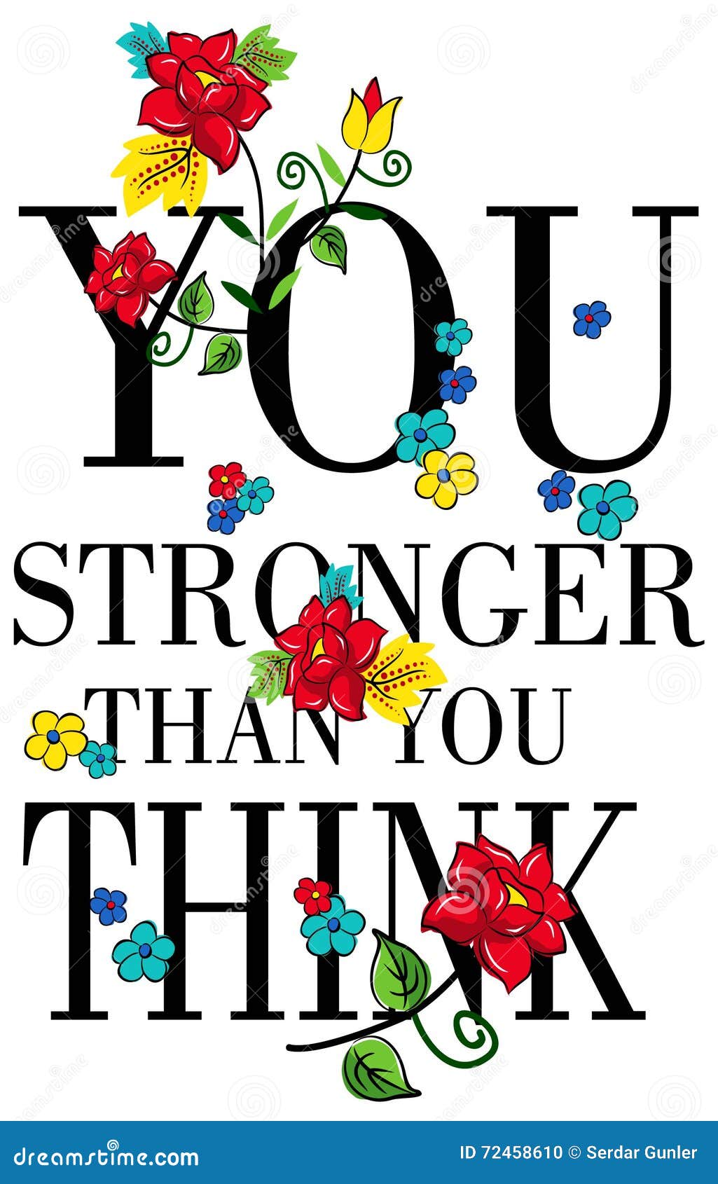 Apparel Quotes You Are Stronger Than You Think. Poster