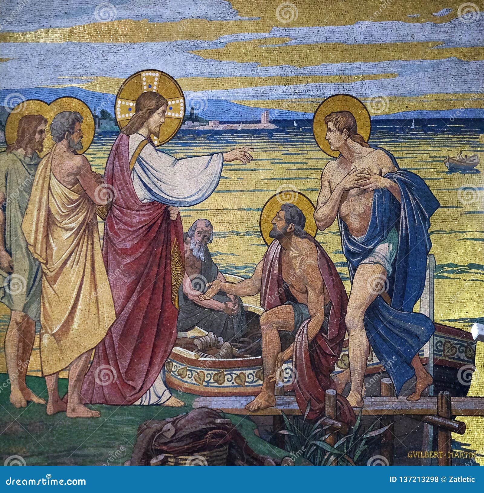 Appearance To the Apostles by the Lake Tiberias Stock Photo - Image of church, coeur: 137213298