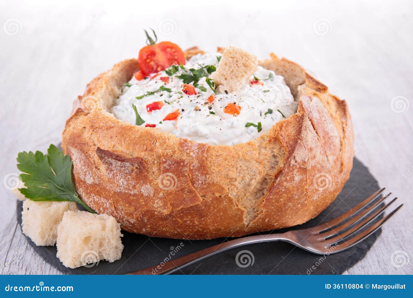 Appetizer, Cream Cheese Spread Stock Photo Image of calcium, herb