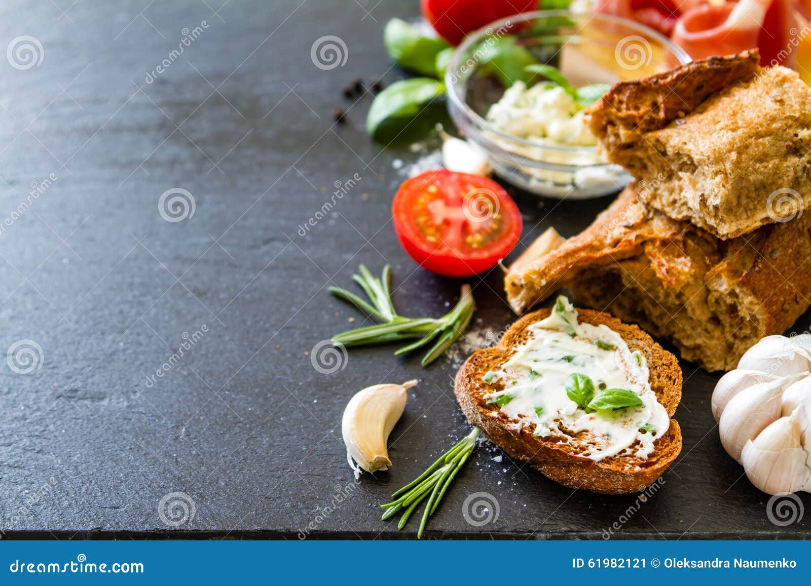 Appetizer ingredients stock image. Image of black, pepper 61982121