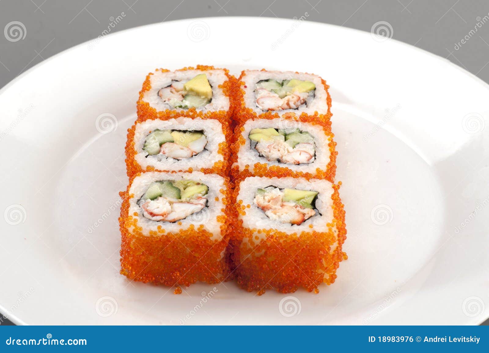 Appetizer sushi stock photo. Image of background, closeup 18983976